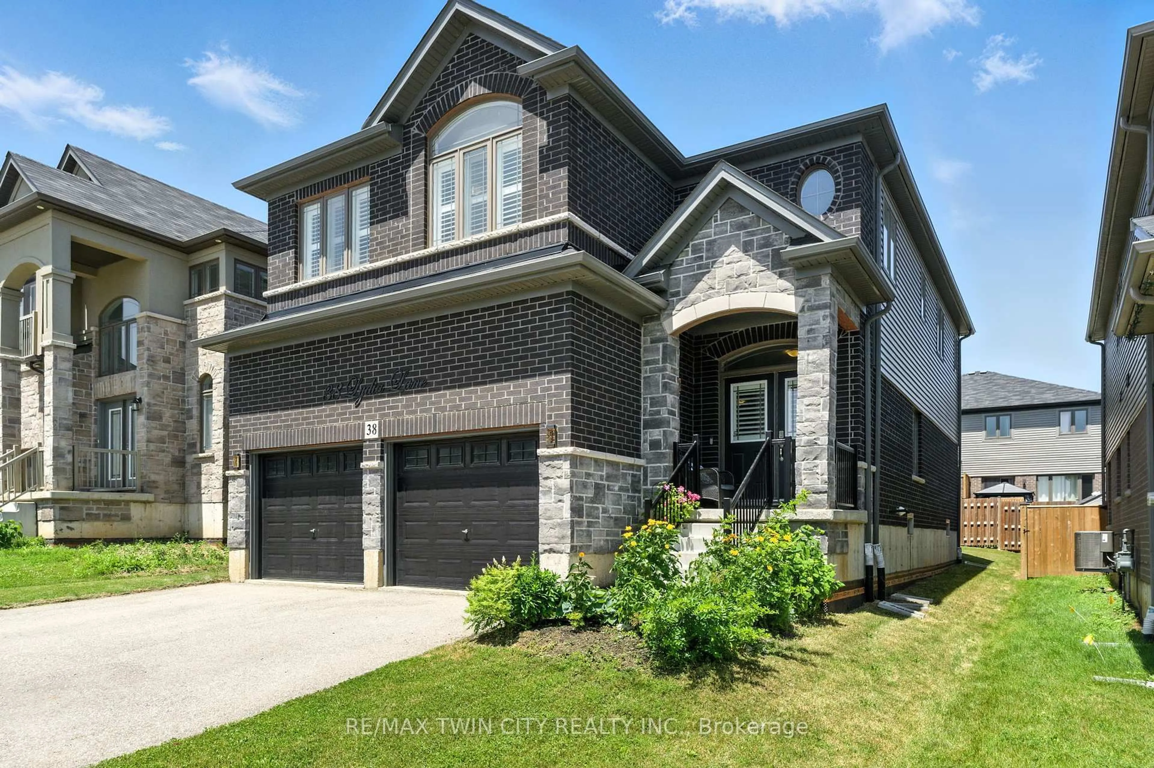 Home with brick exterior material, street for 38 Lydia Lane, Brant Ontario N3L 0H5