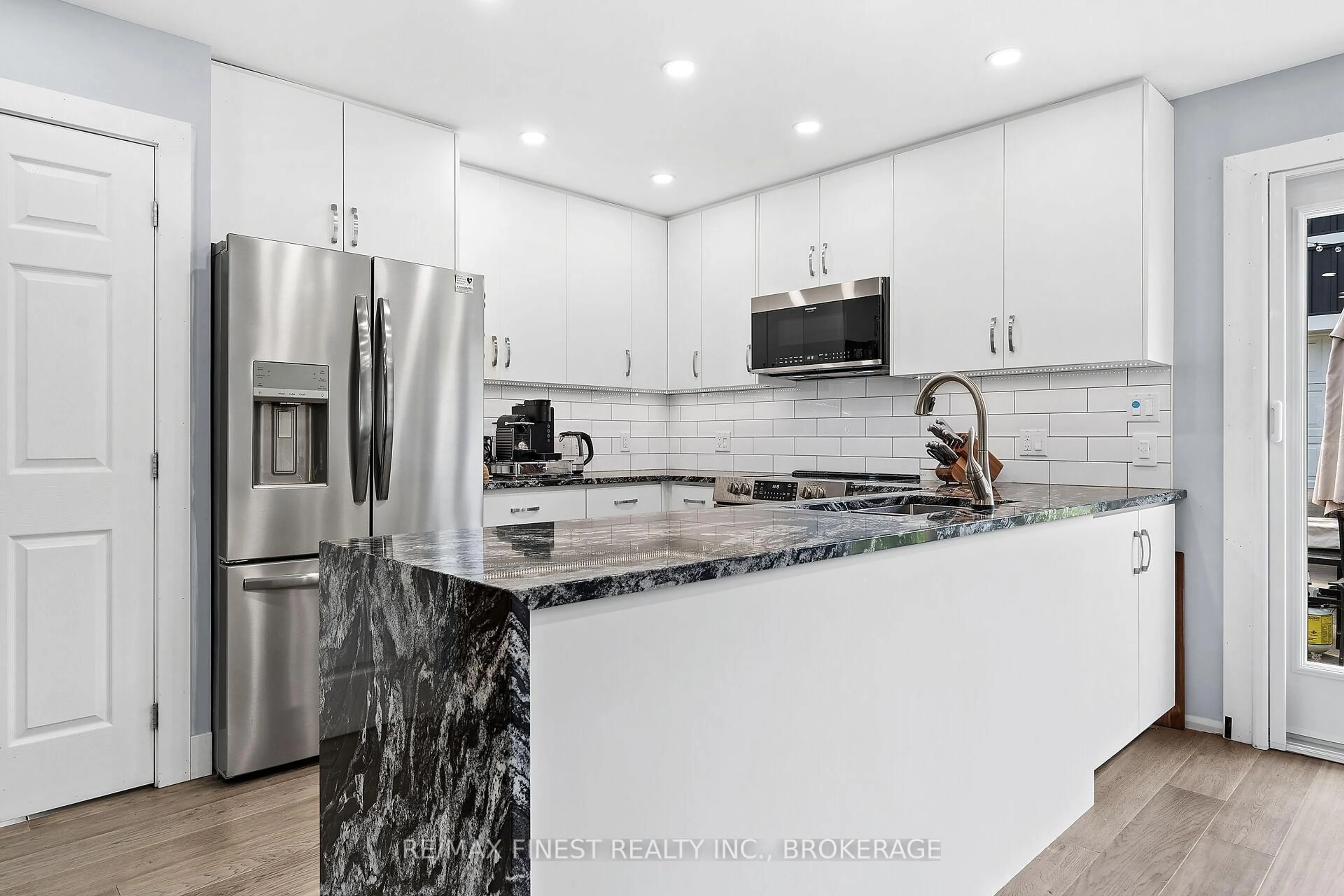 Contemporary kitchen, ceramic/tile floor for 208 Sutherland Dr, Kingston Ontario K7K 5X7
