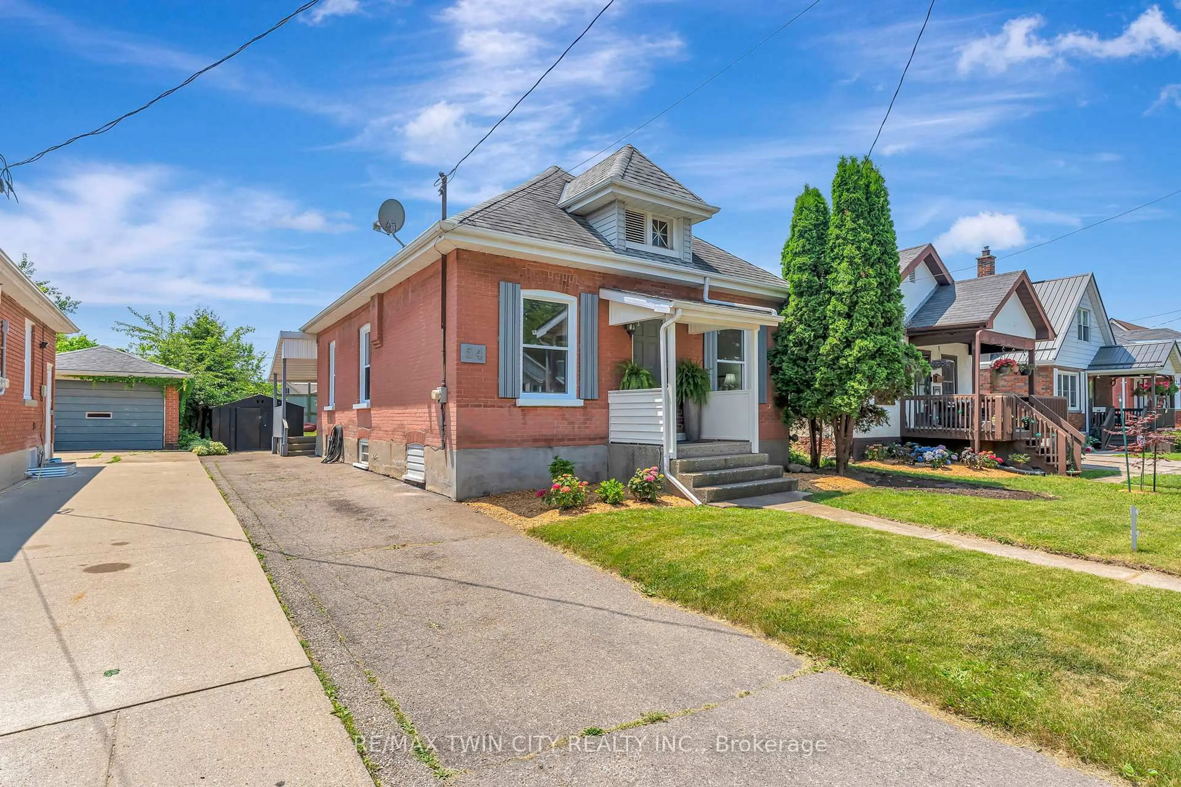 Home with brick exterior material, street for 54 Burwell St, Brantford Ontario N3T 4T7