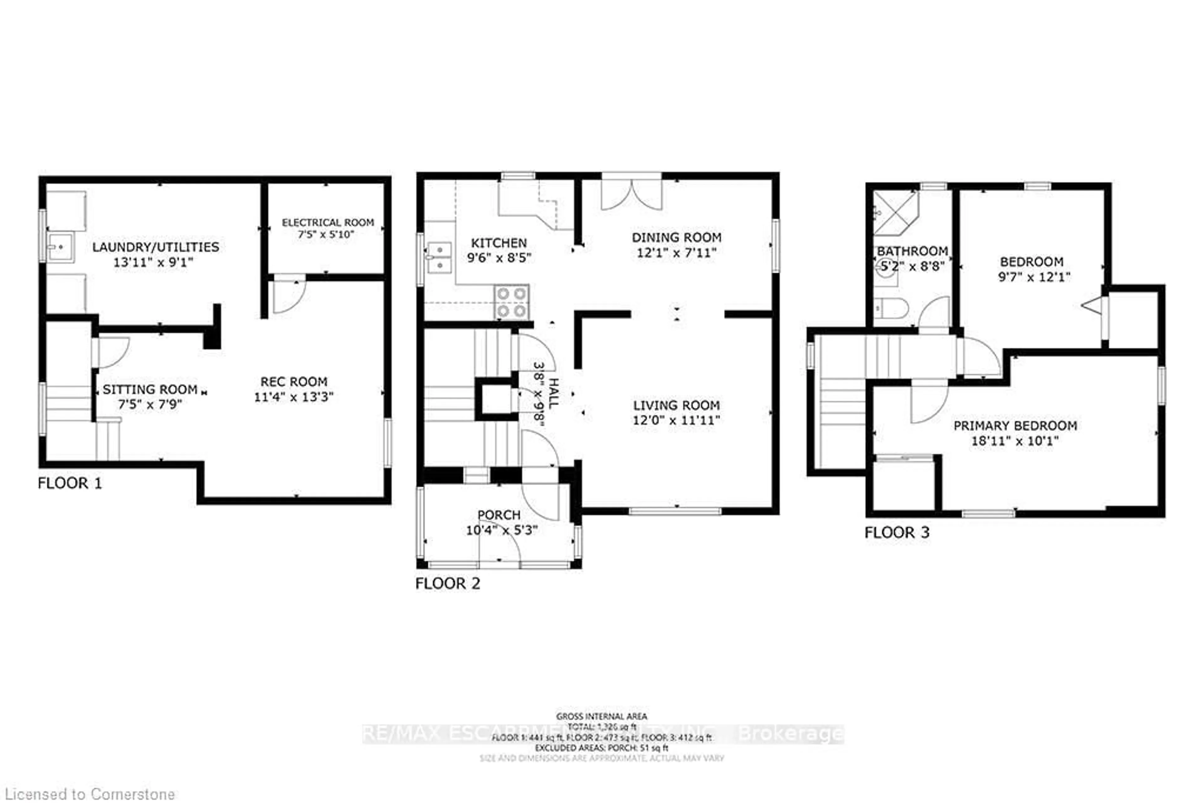 Floor plan for 119 7th St, Hanover Ontario N4N 1G3