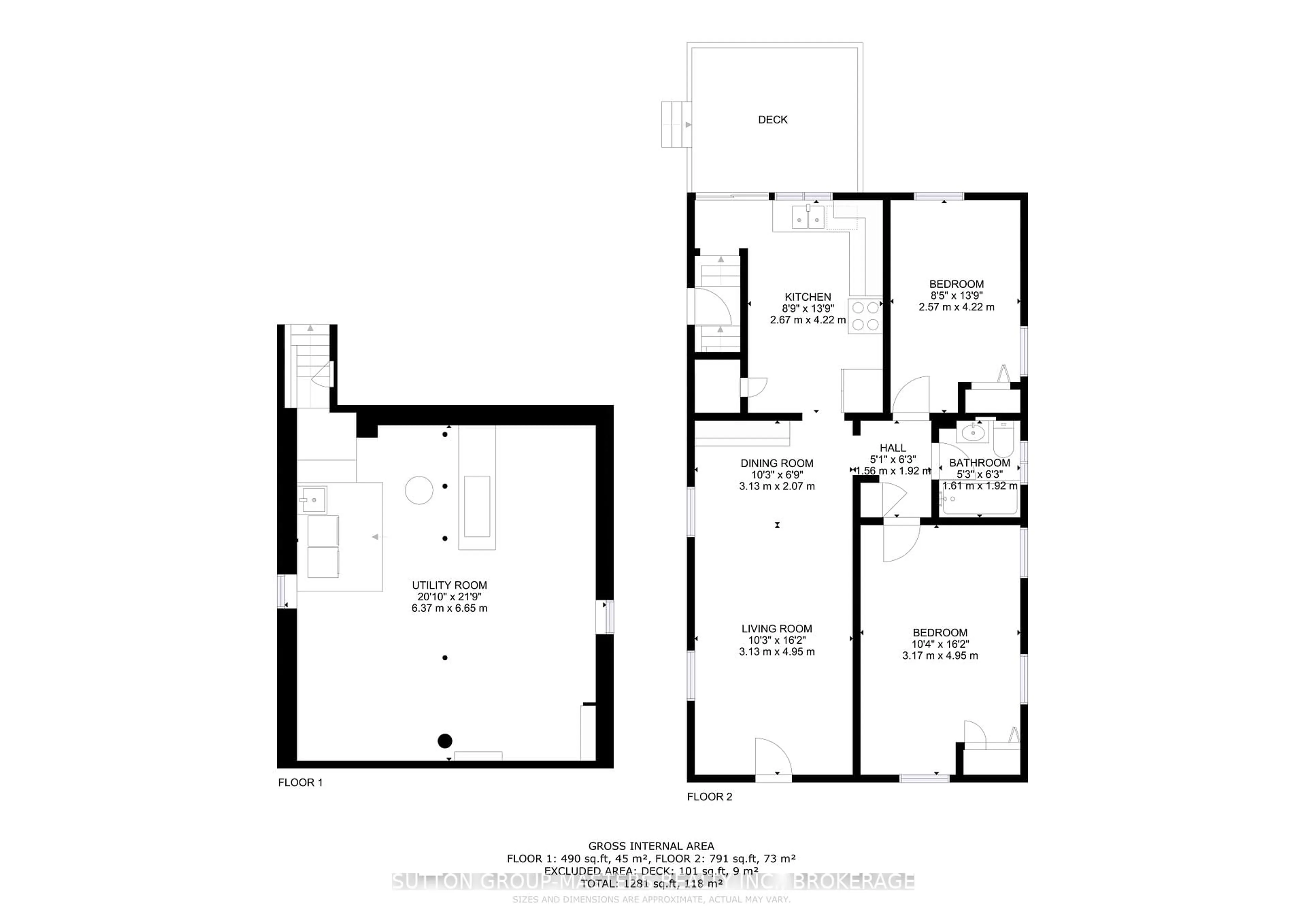Floor plan for 96 Russell St, Kingston Ontario K7K 2E8