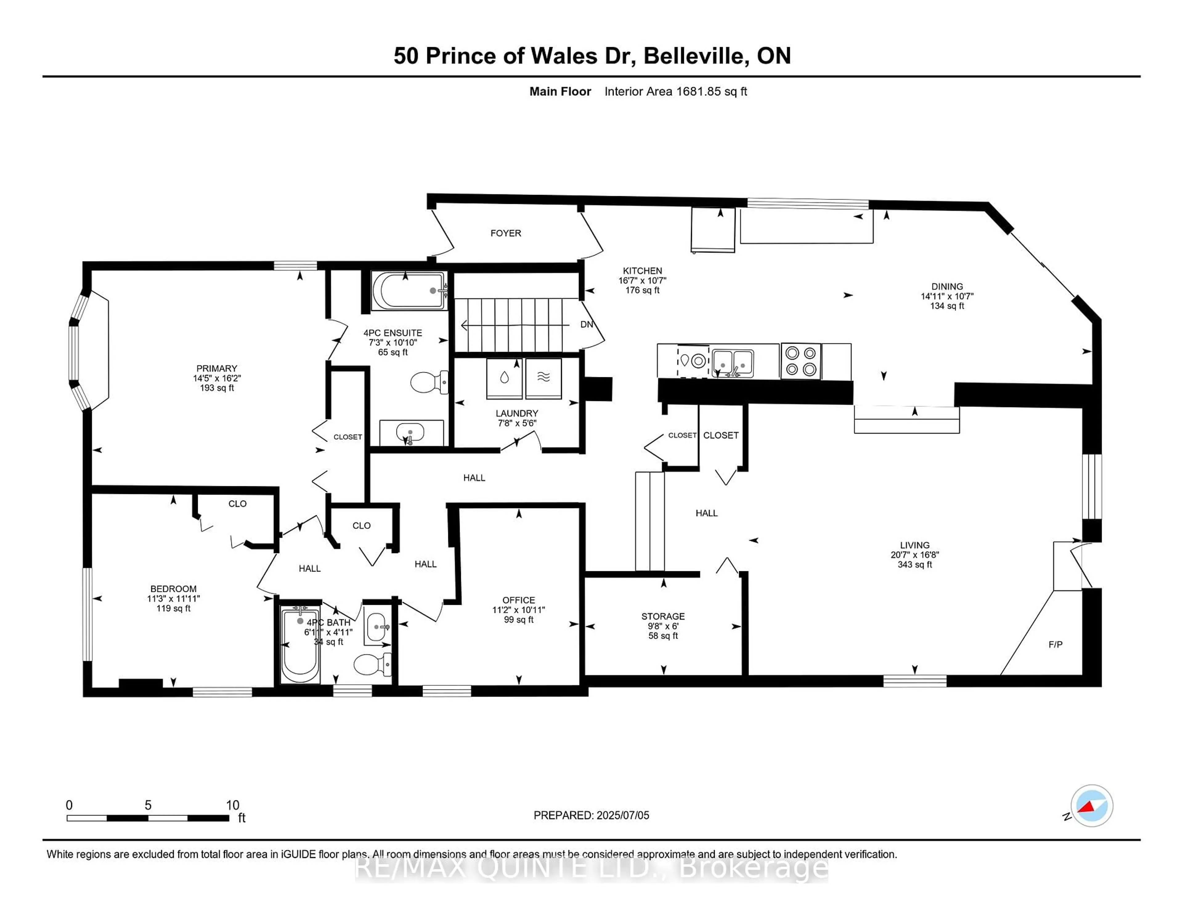 Floor plan for 50 Prince Of Wales Dr, Belleville Ontario K8P 2T7
