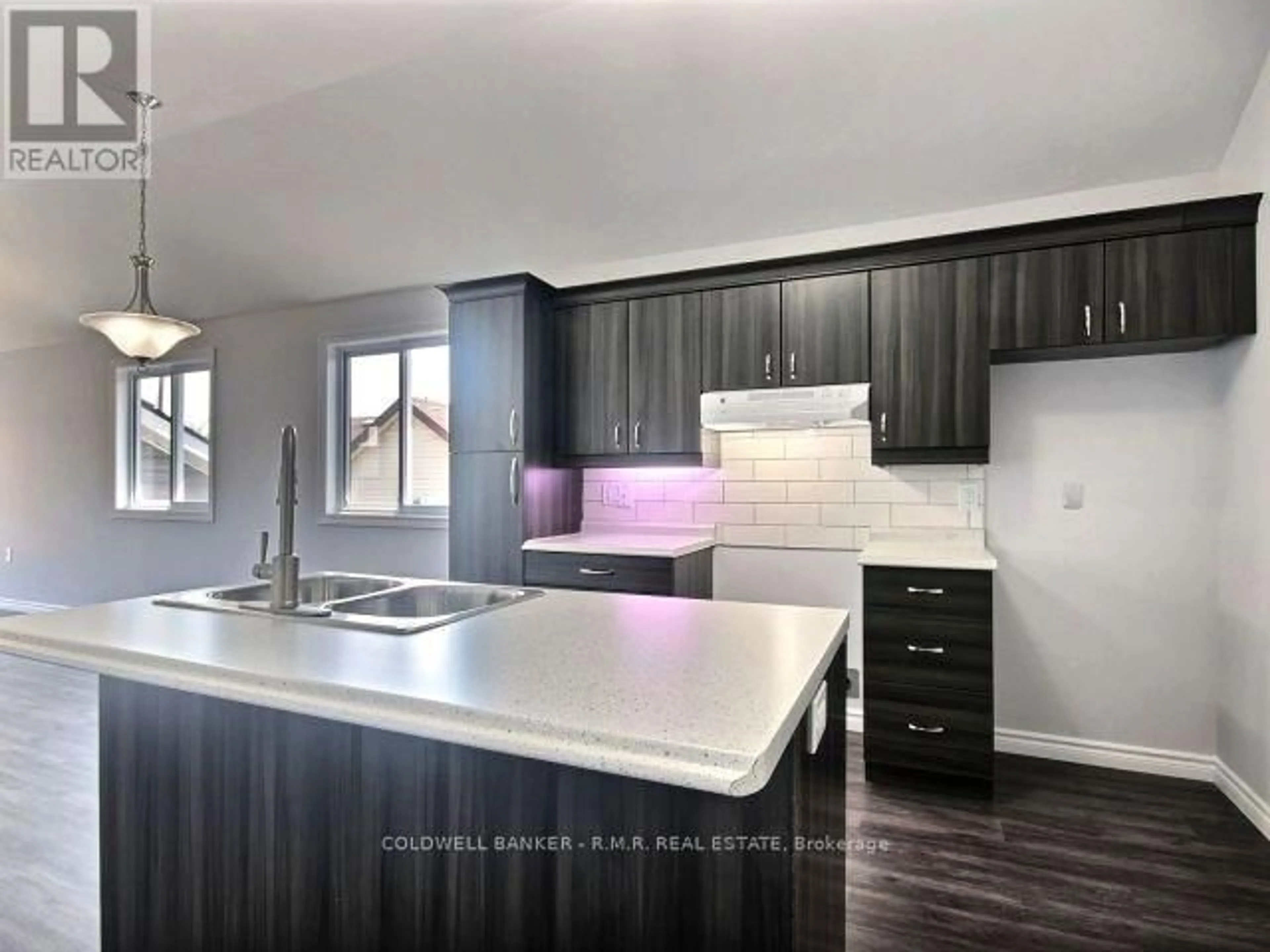 Contemporary kitchen, wood/laminate floor for 394 Ontario St, Cobourg Ontario K9A 3B8