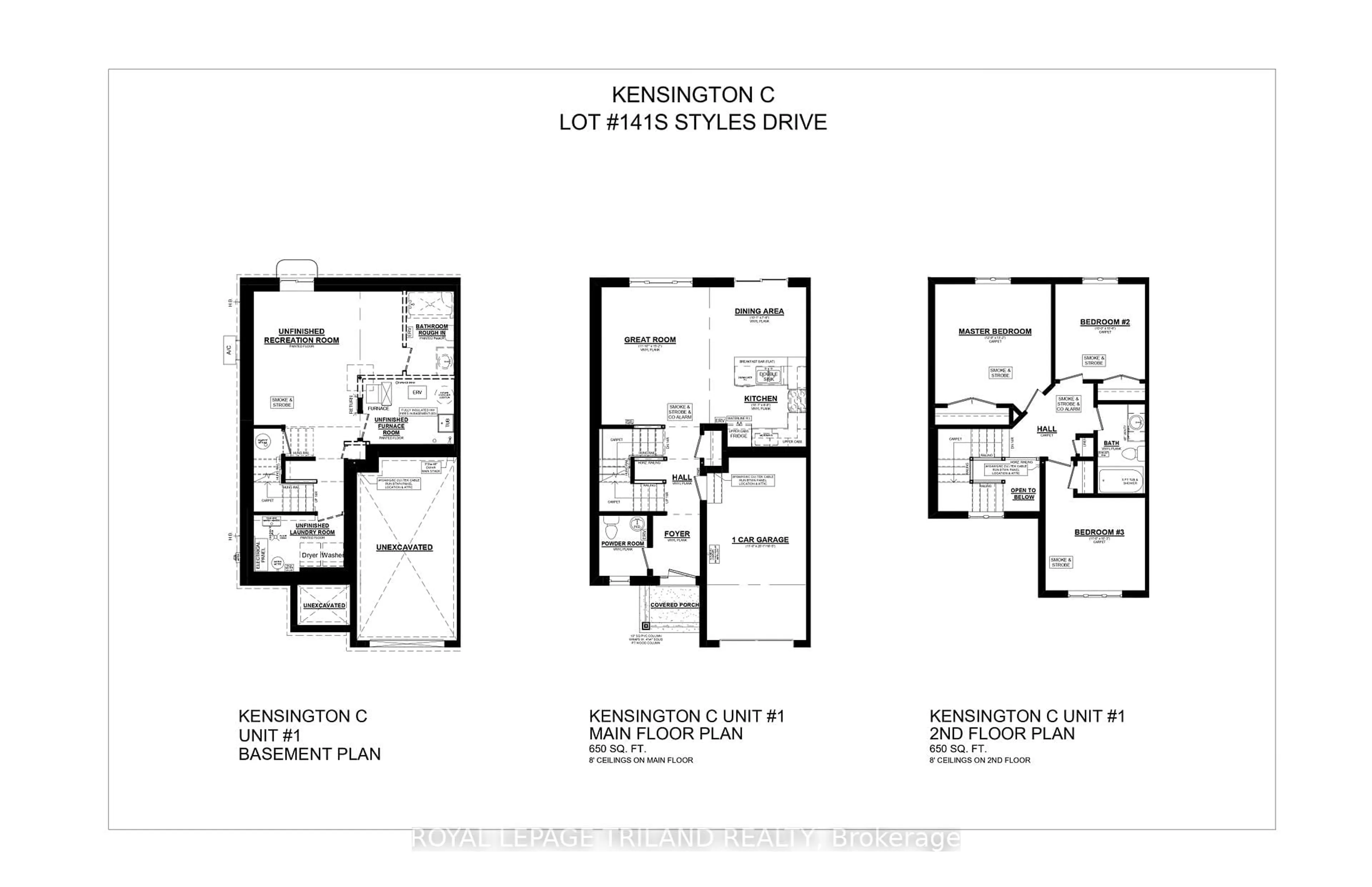 Floor plan for 141 Styles Dr, St. Thomas Ontario N5R 0R1