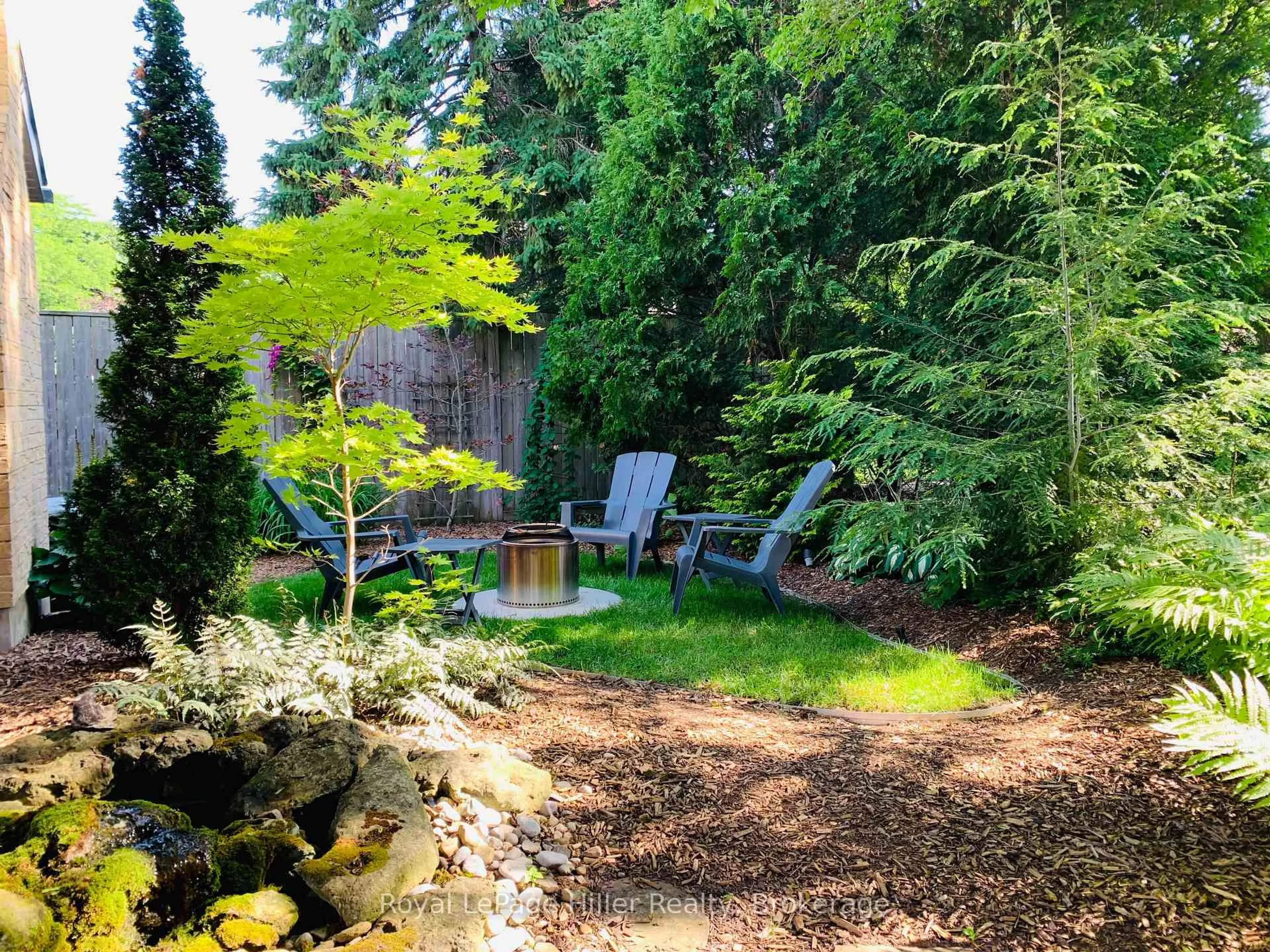 Patio, forest/trees view for 61 Baker St, Stratford Ontario N5A 7A2