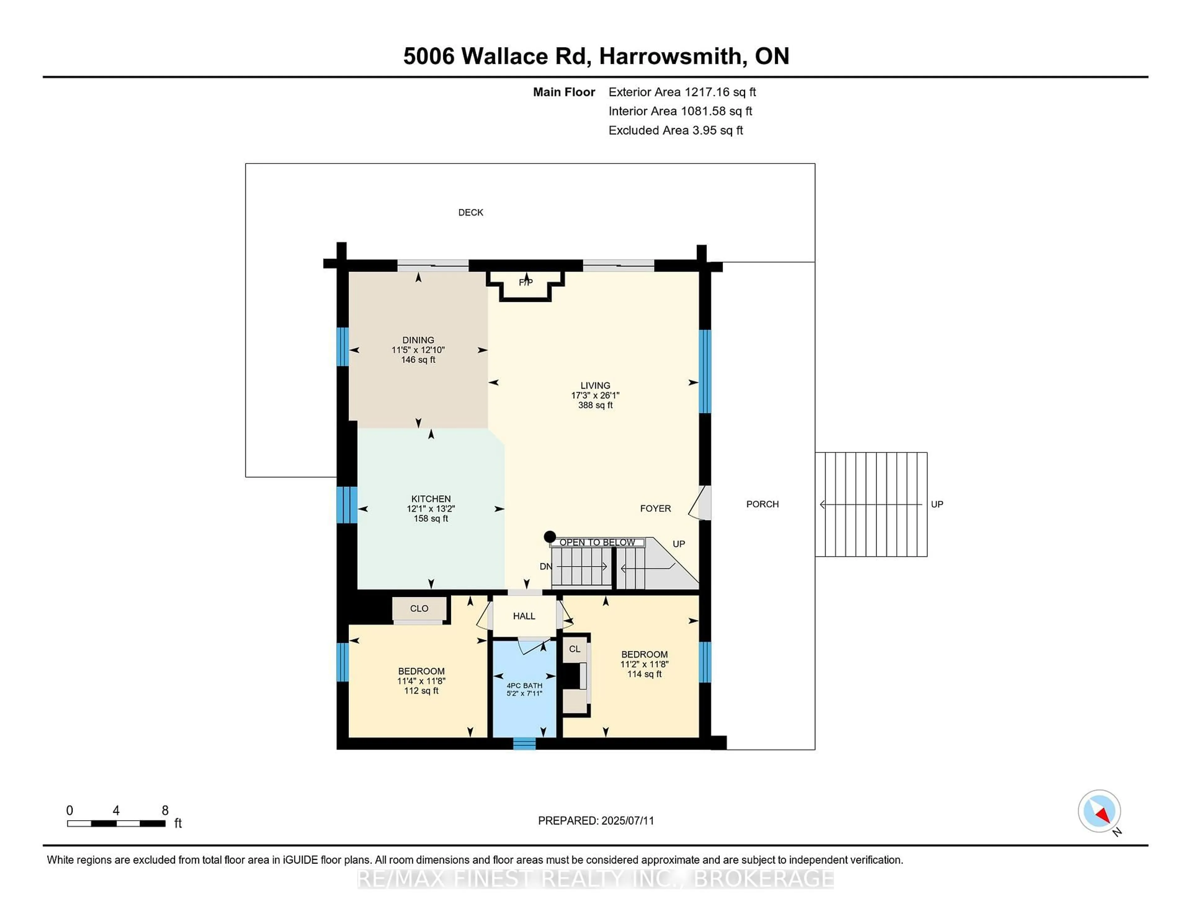 Floor plan for 5006 Wallace Rd, Harrowsmith Ontario K0H 1V0