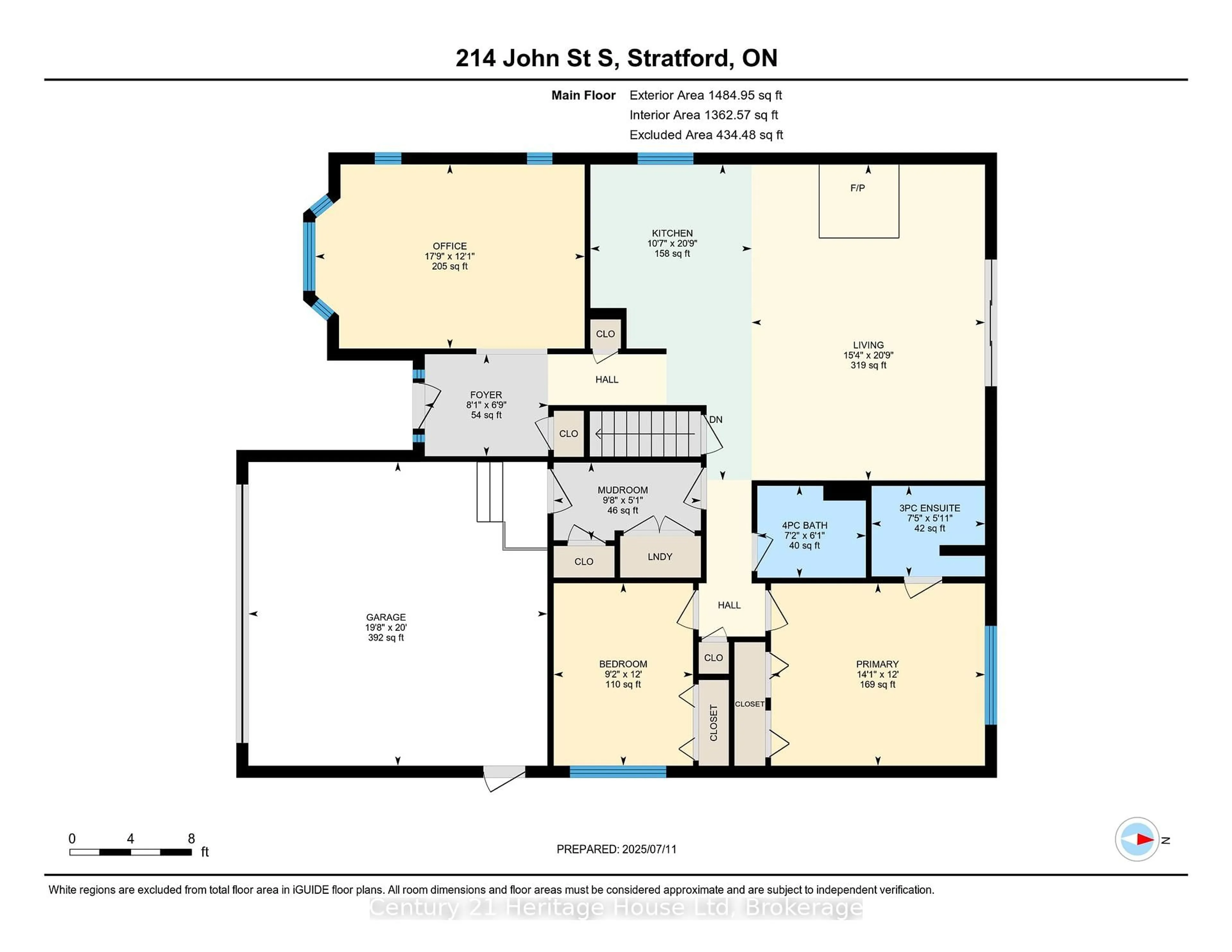 Floor plan for 214 John St, Stratford Ontario N5A 7T3