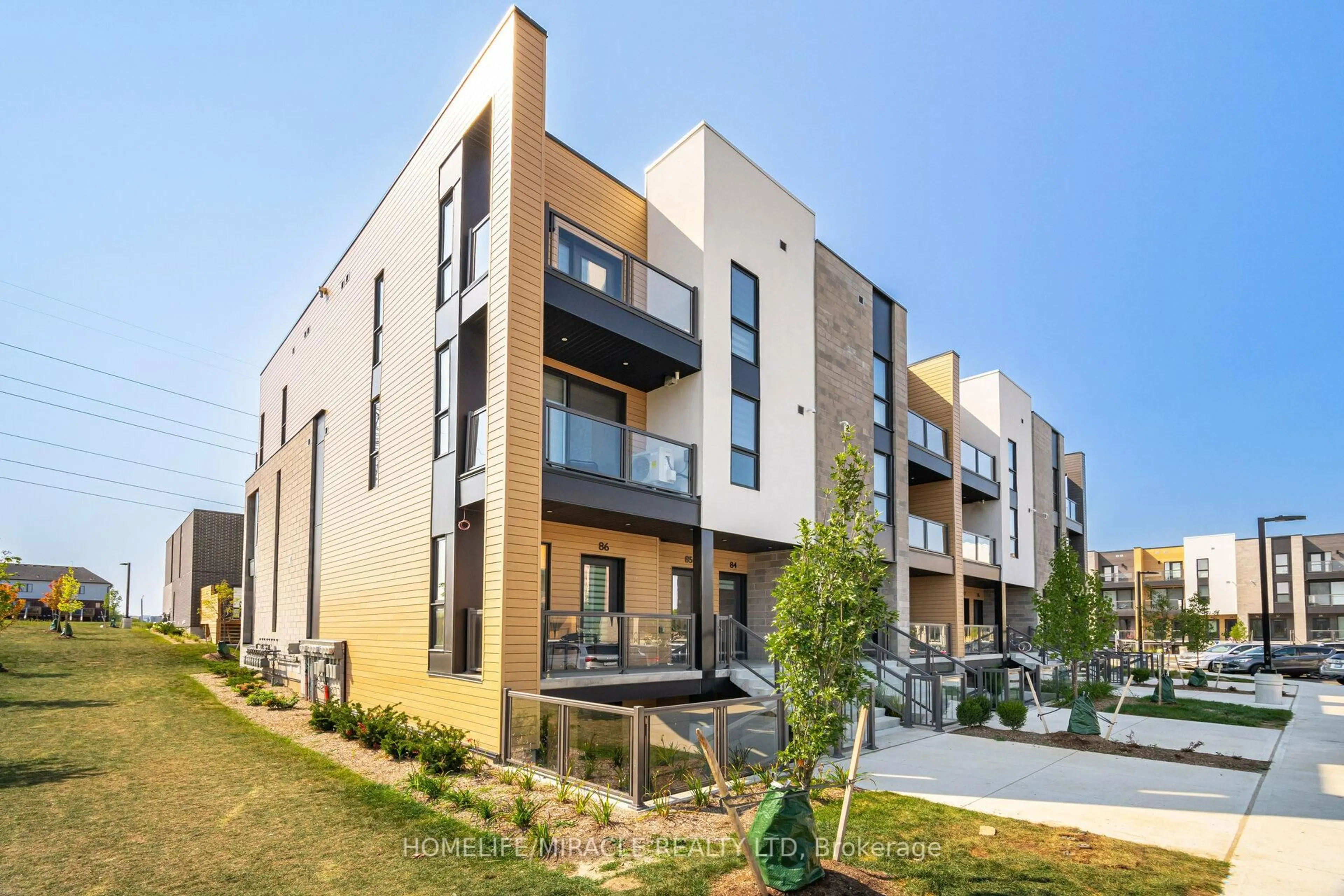 A pic from outside/outdoor area/front of a property/back of a property/a pic from drone, unknown for 261 Woodbine Ave #83, Kitchener Ontario N2R 0P7