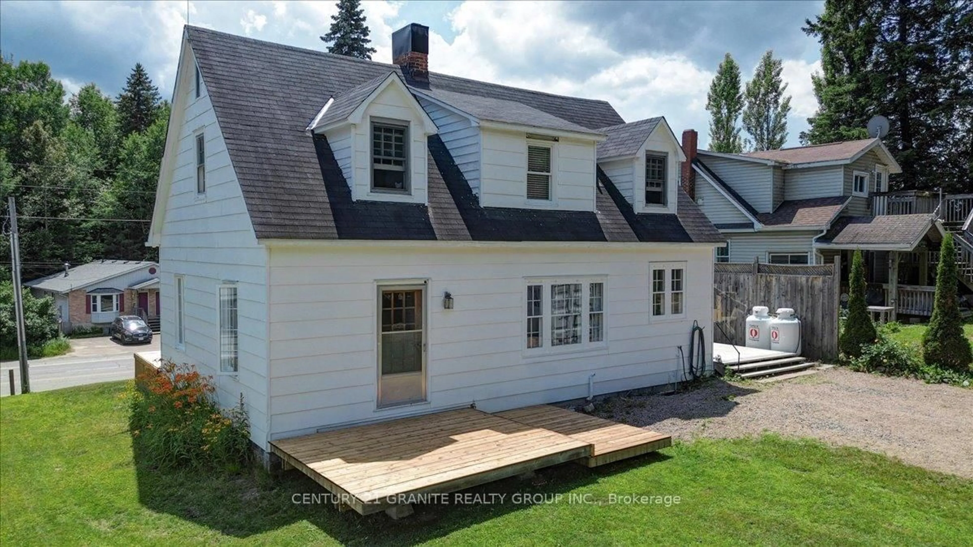 Home with vinyl exterior material, street for 18 Highschool Lane, Bancroft Ontario K0L 1C0