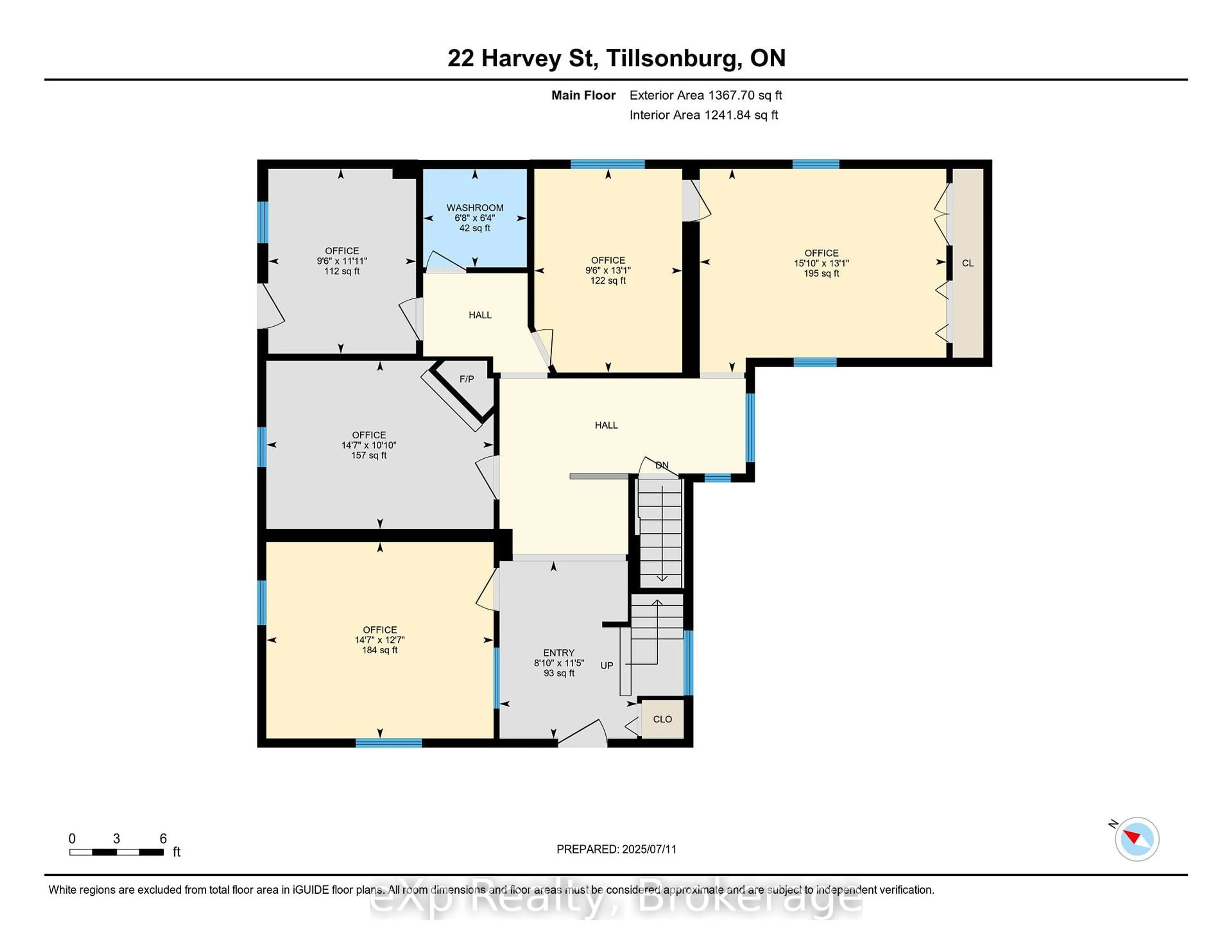 Floor plan for 22 Harvey St, Tillsonburg Ontario N4G 3J6