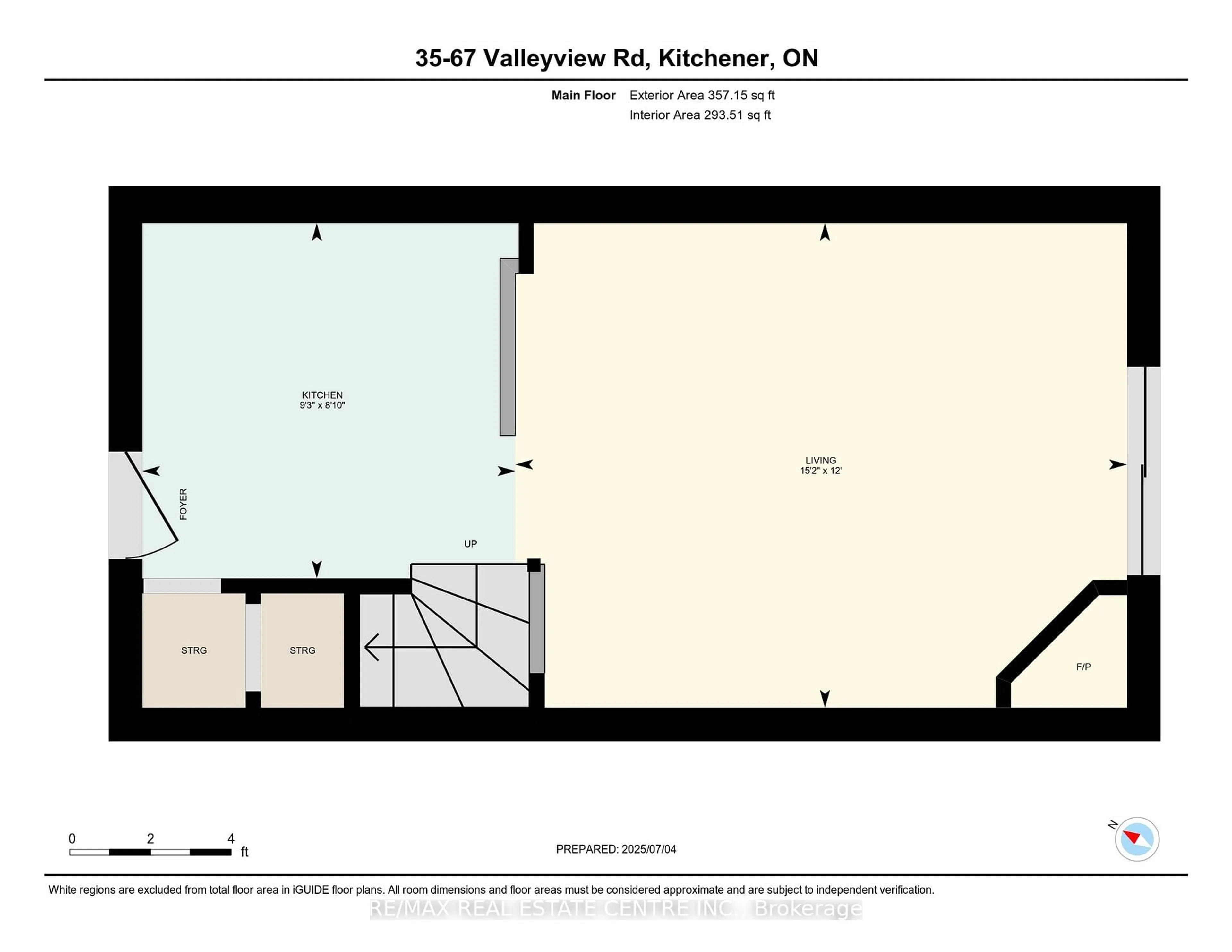 Floor plan for 67 Valleyview Rd #35, Kitchener Ontario N2E 3J1