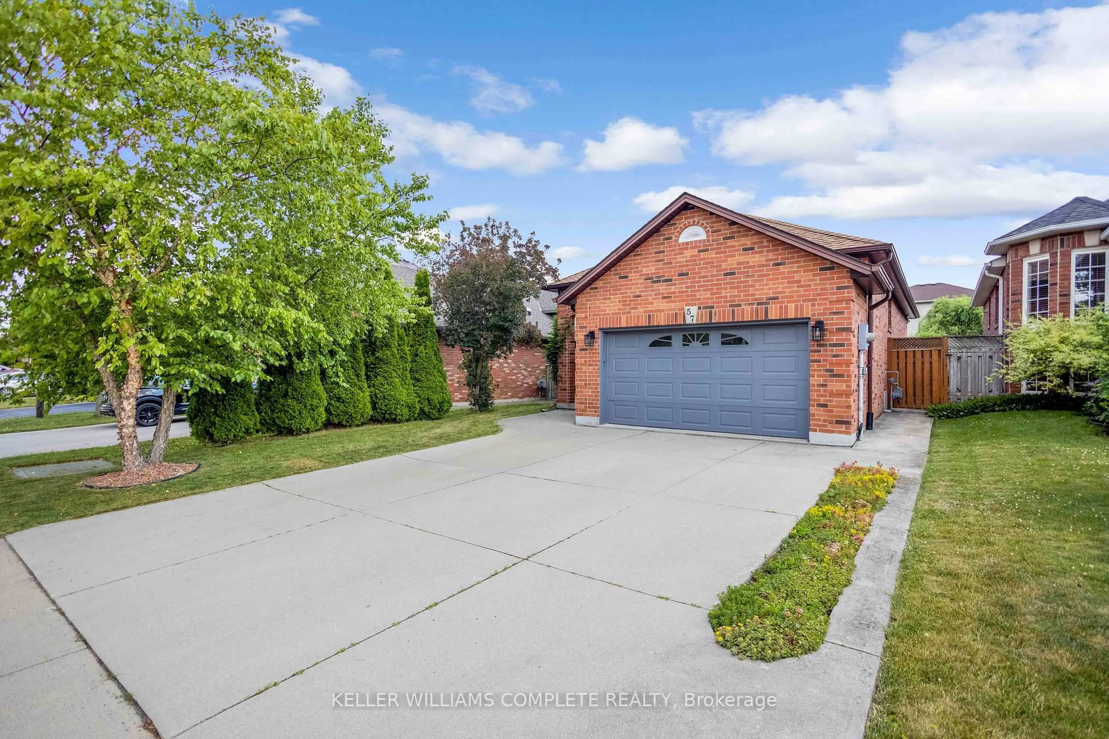 A pic from outside/outdoor area/front of a property/back of a property/a pic from drone, street for 57 HEPBURN Cres, Hamilton Ontario L9C 7S5