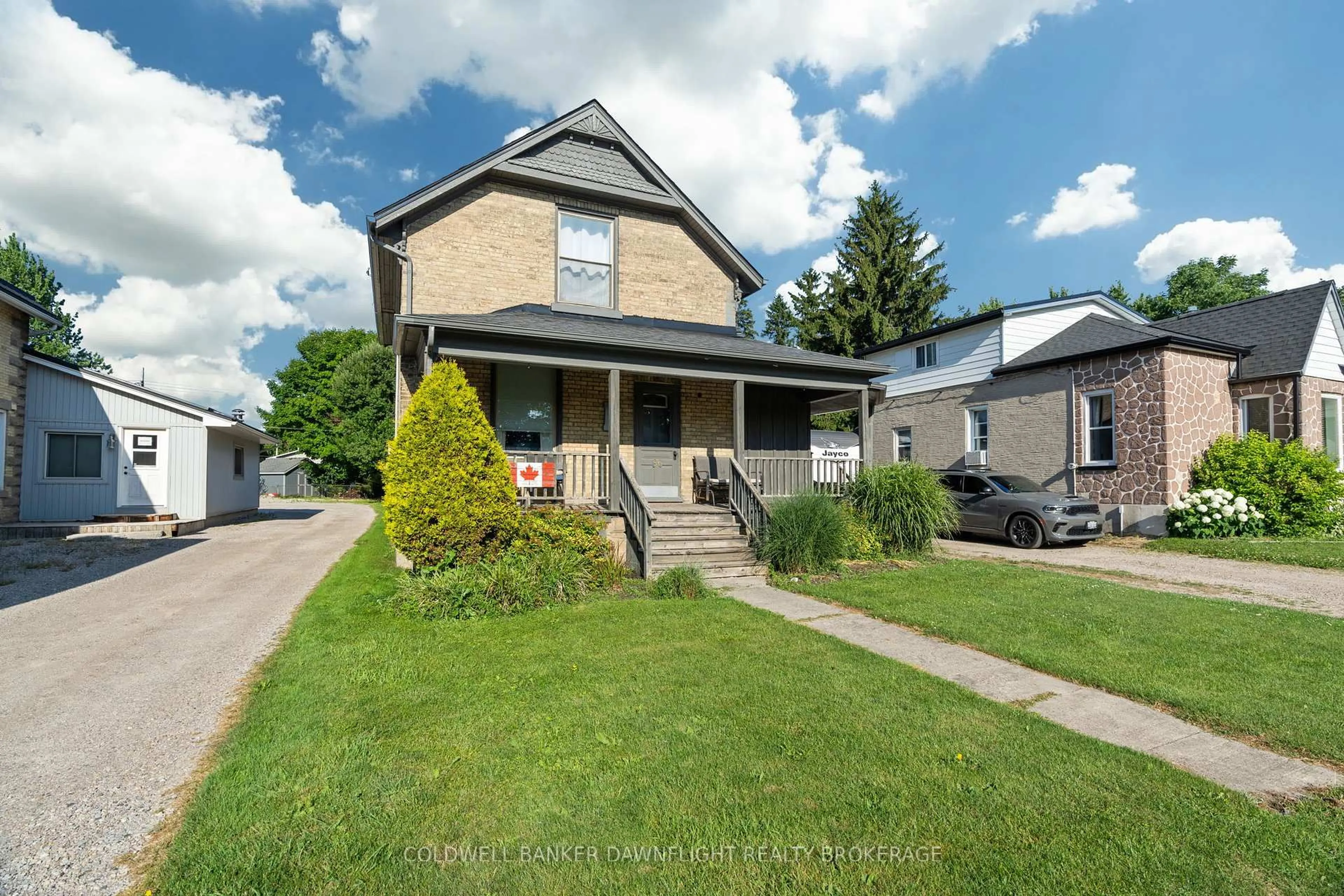 A pic from outside/outdoor area/front of a property/back of a property/a pic from drone, street for 96 Main St, South Huron Ontario N0M 1S1