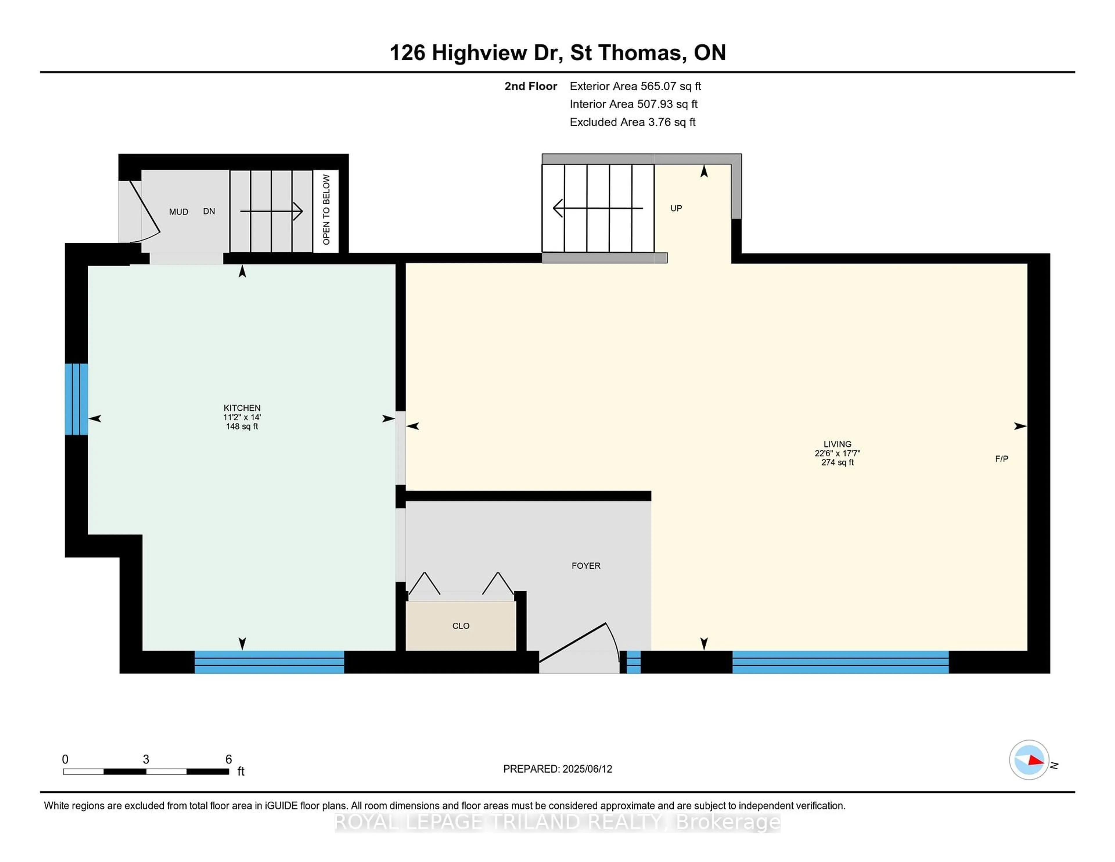 Floor plan for 126 Highview Dr, St. Thomas Ontario N5R 5R4