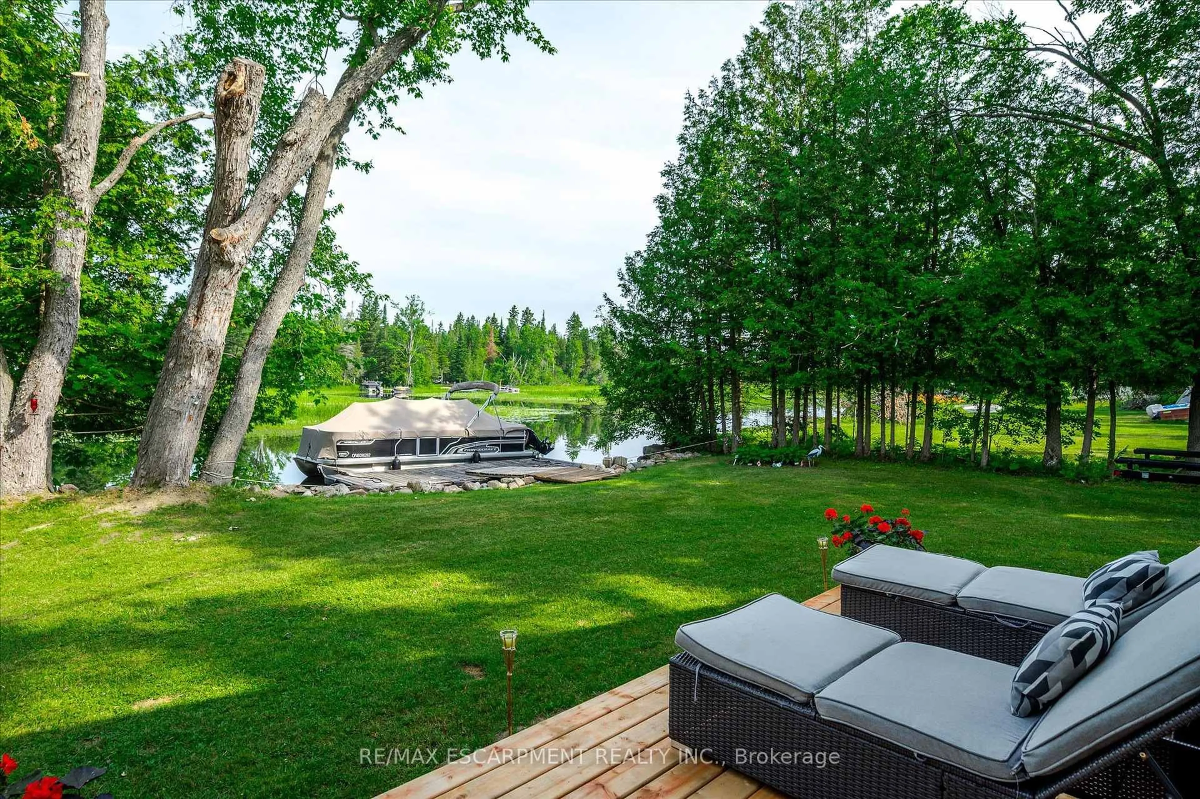 Patio, water/lake/river/ocean view for 38 FIRE ROUTE 104A, Trent Lakes Ontario K0M 1A0