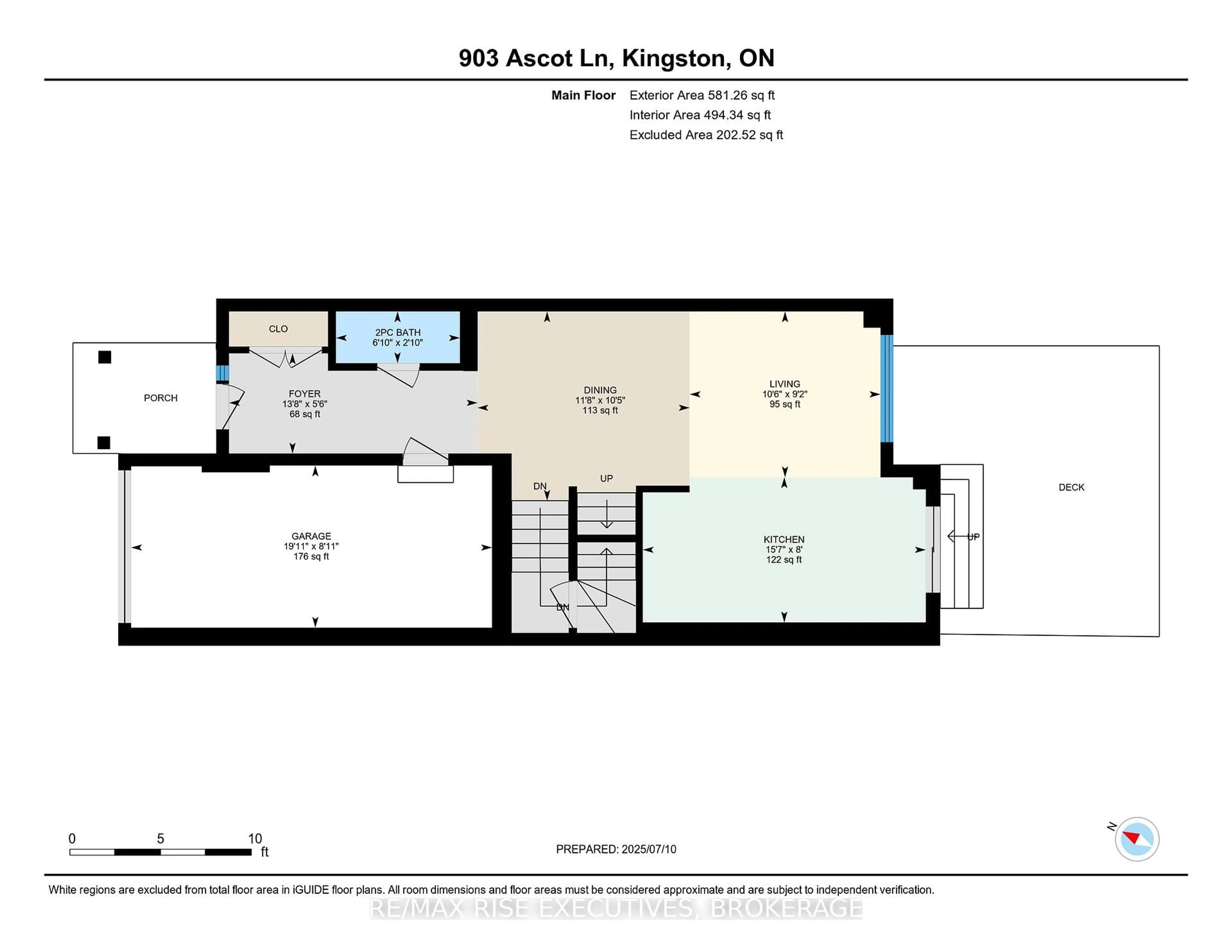 Floor plan for 903 Ascot Lane, Kingston Ontario K7K 0C8