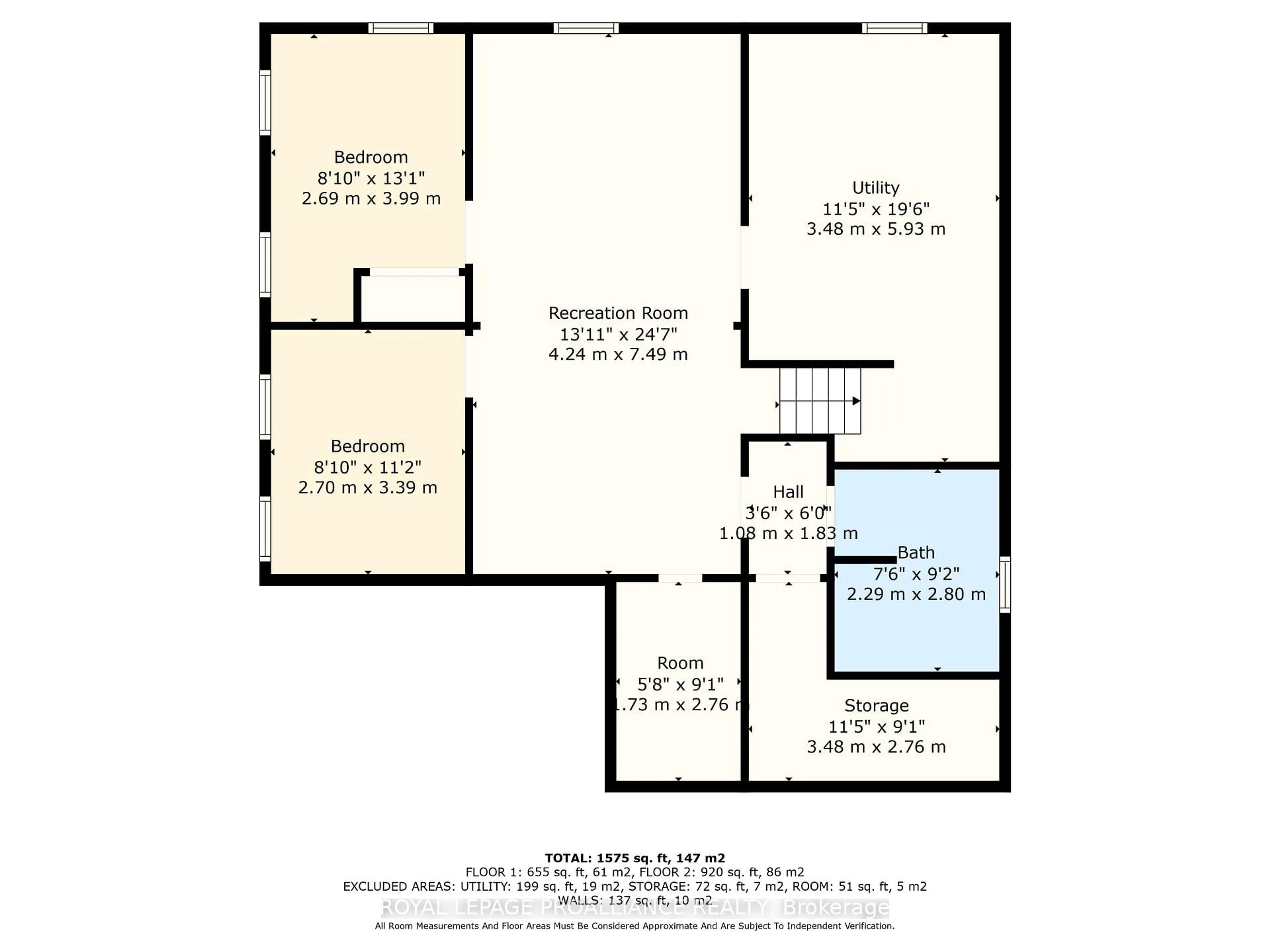 Floor plan for 556 Sinclair St, Cobourg Ontario K9A 2Y7