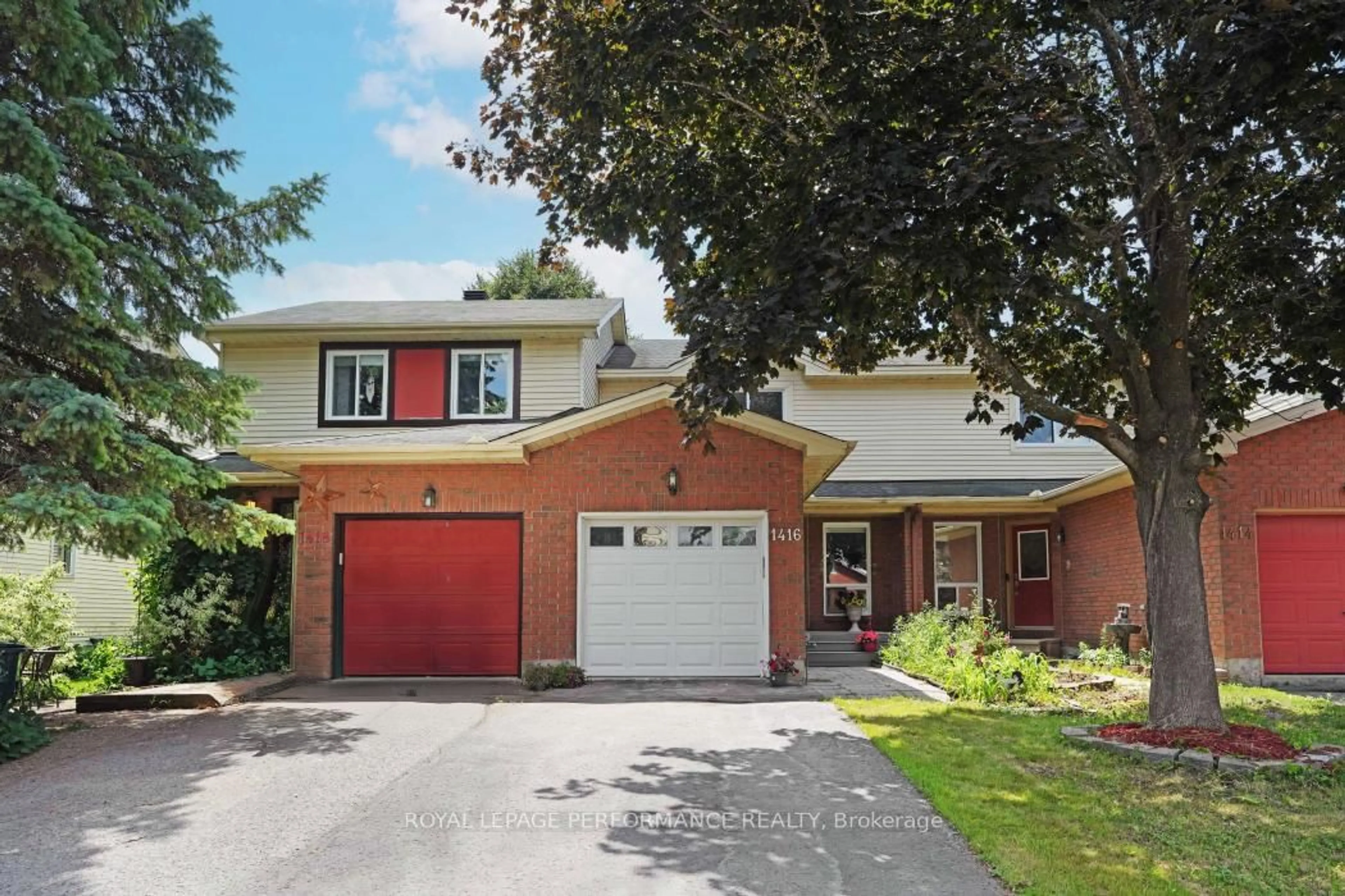 Home with brick exterior material, street for 1416 CARAVEL Cres, Ottawa Ontario K1E 3X4