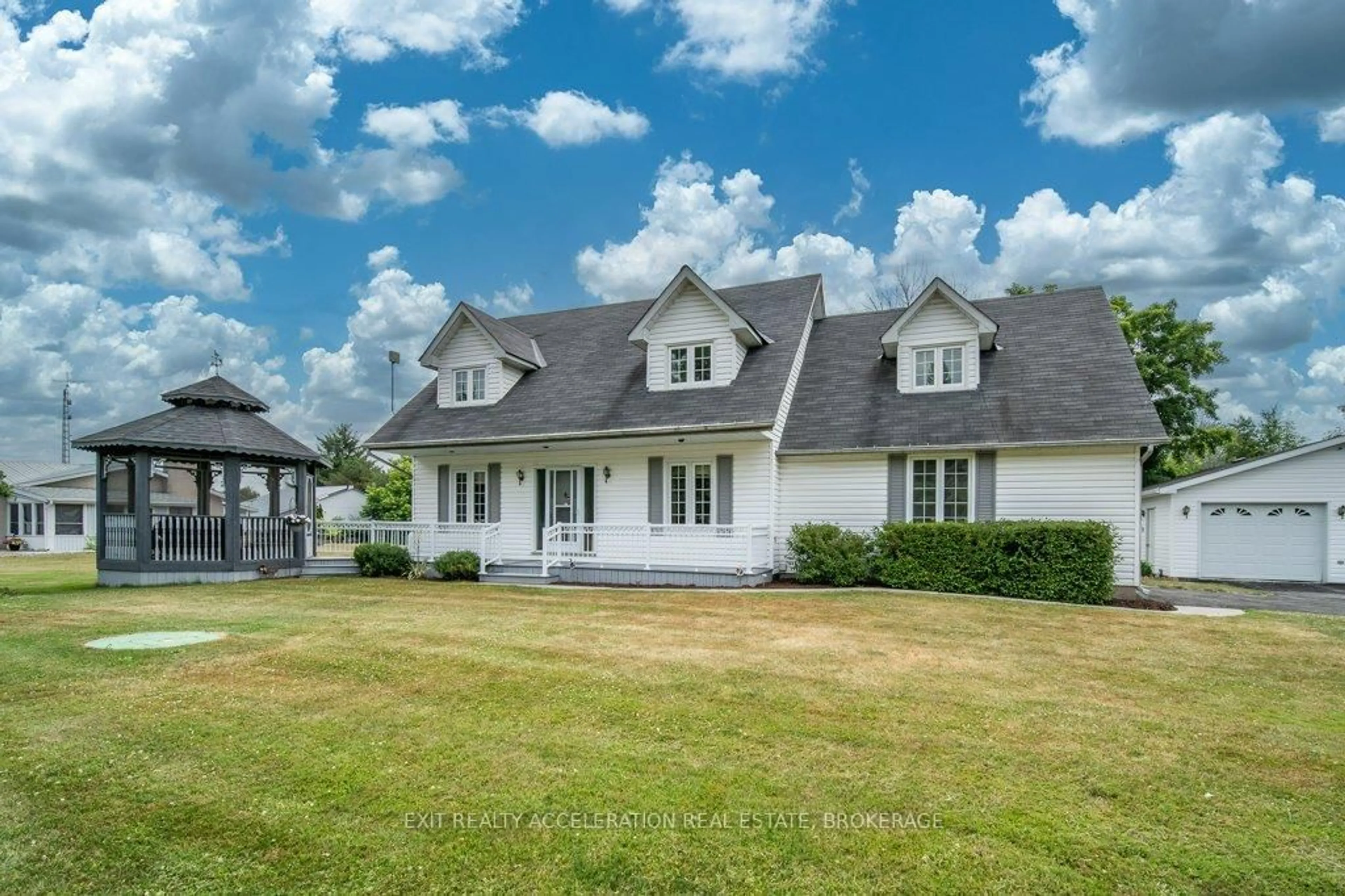 A pic from outside/outdoor area/front of a property/back of a property/a pic from drone, unknown for 1066 County Rd 9, Napanee Ontario K7R 3K8