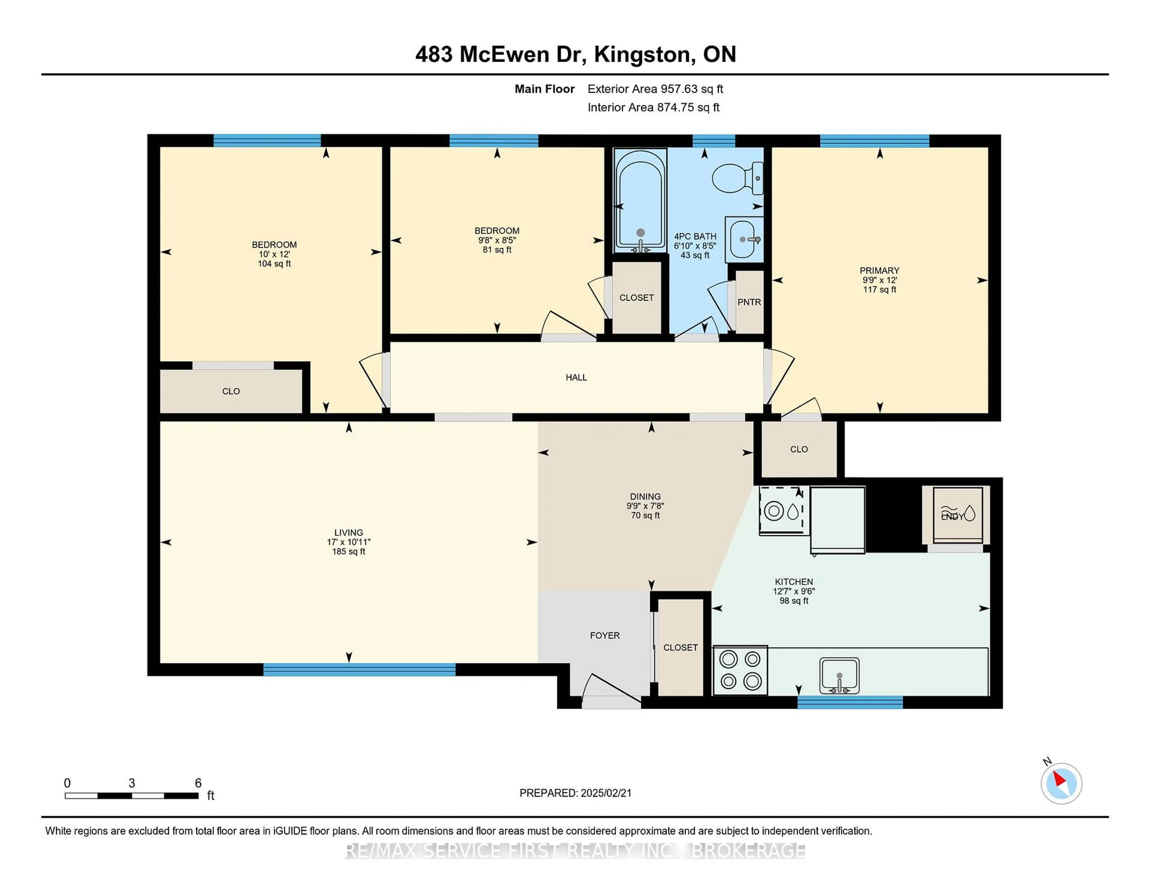 Floor plan for 483 McEwen Dr, Kingston Ontario K7M 3W6