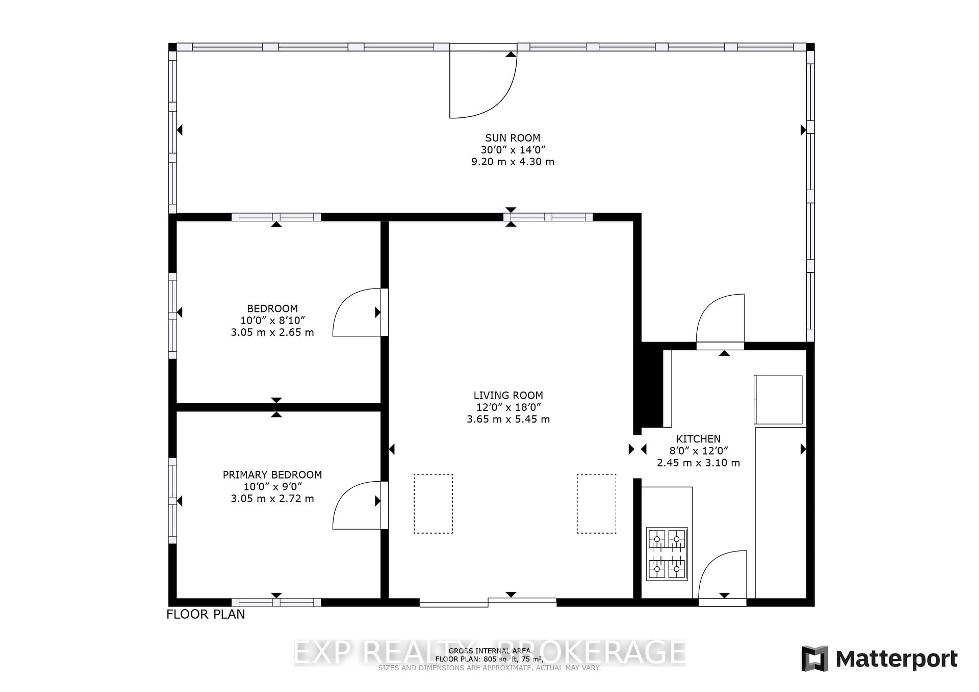 Floor plan for C Island, Sharbot Lake Ontario K0H 2P0