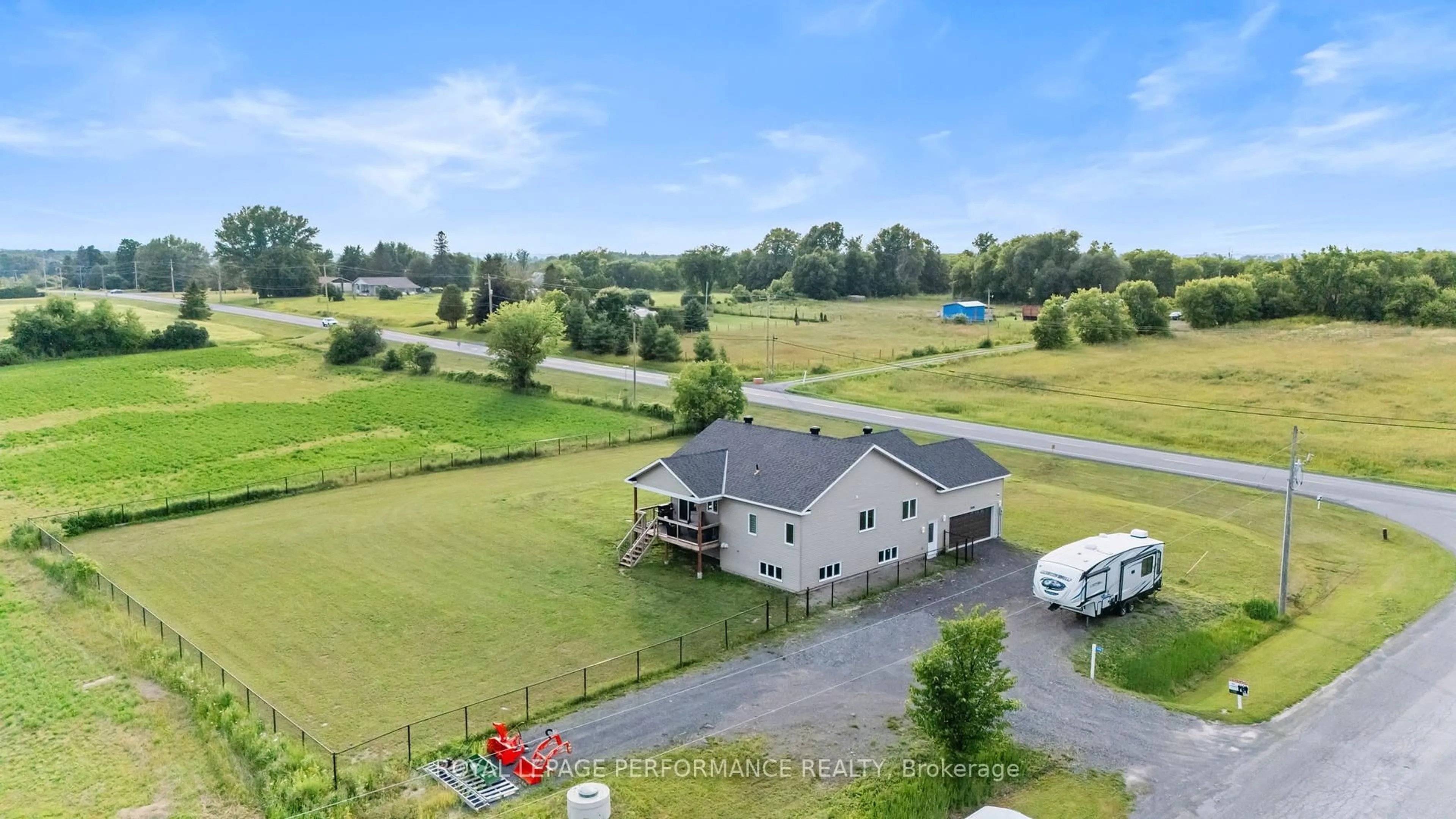 A pic from outside/outdoor area/front of a property/back of a property/a pic from drone, mountain view for 3348 Bureau Rd, North Glengarry Ontario K0C 1A0
