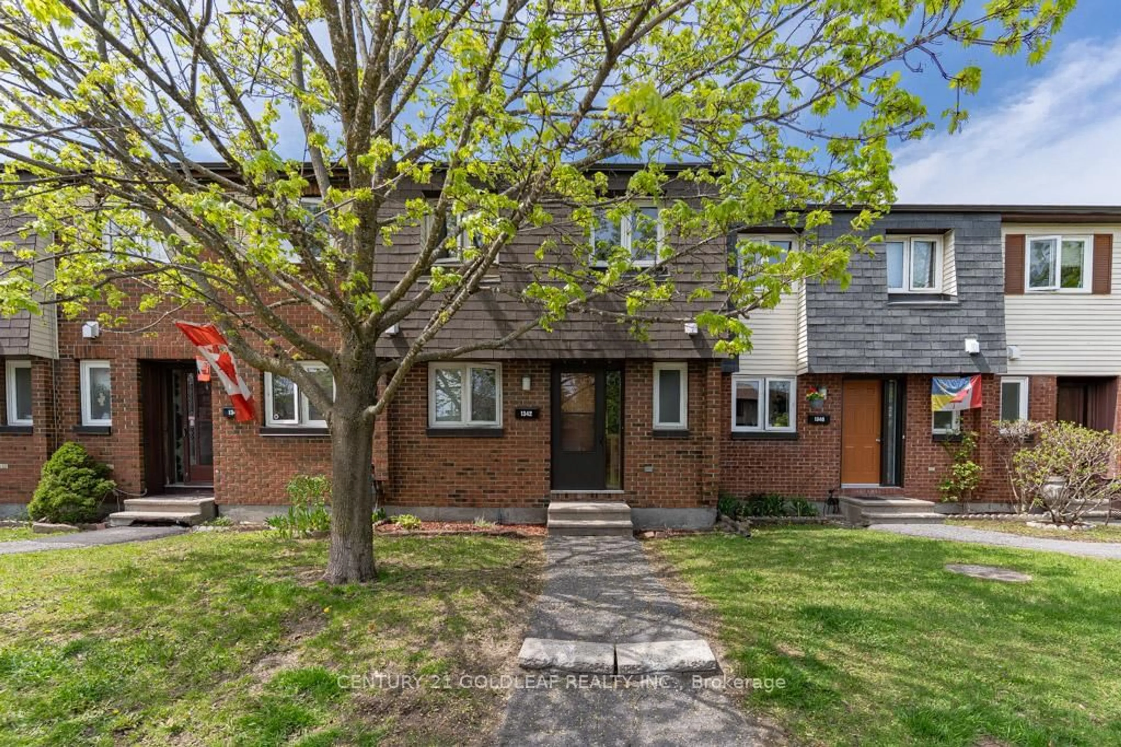 Home with brick exterior material, street for 1342 Cedarcroft Cres, Ottawa Ontario K1B 5C8