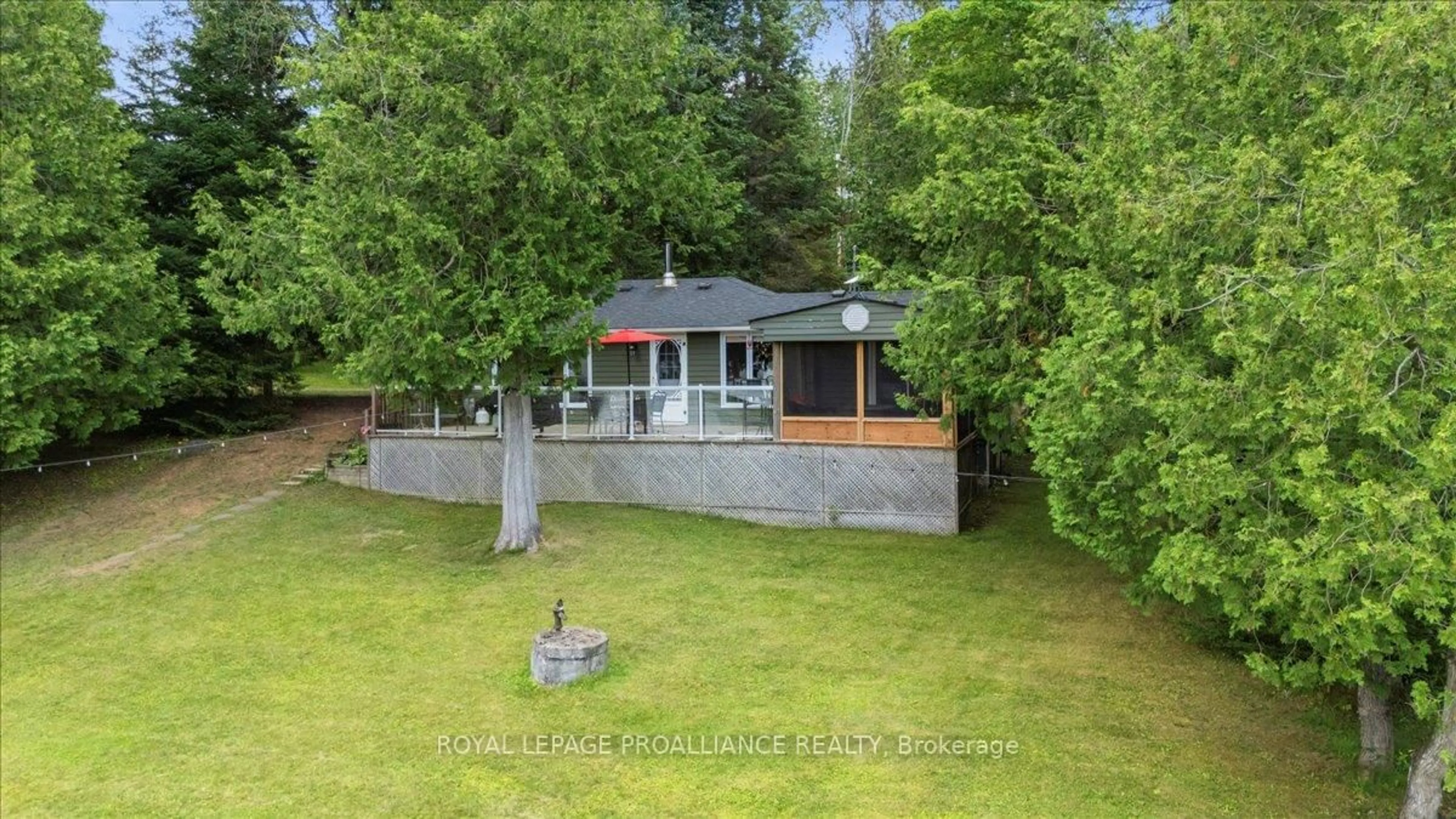 A pic from outside/outdoor area/front of a property/back of a property/a pic from drone, unknown for 17 Halcomb Lane, Coe Hill Ontario K0L 1P0