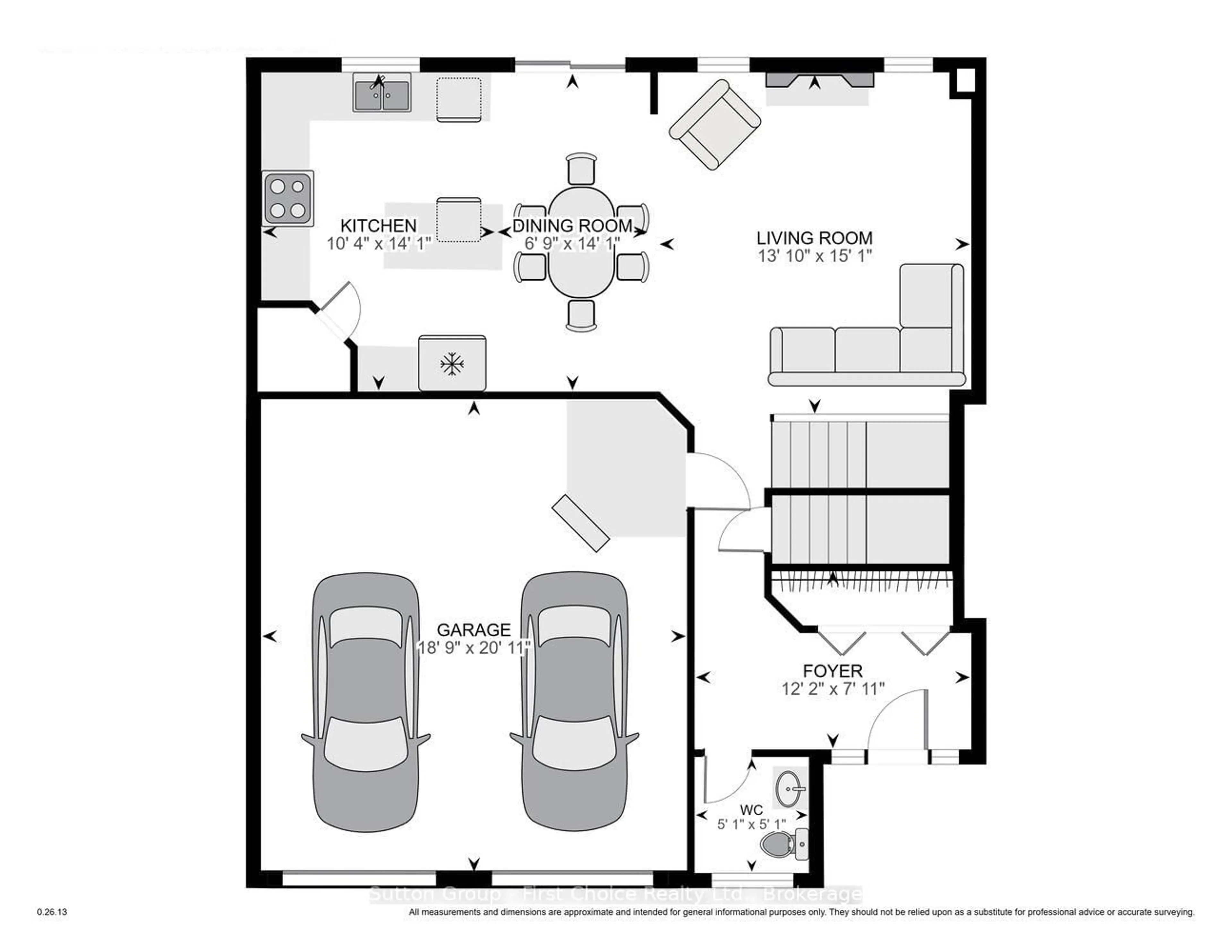 Floor plan for 116 Thomas St, Stratford Ontario N5A 0E8
