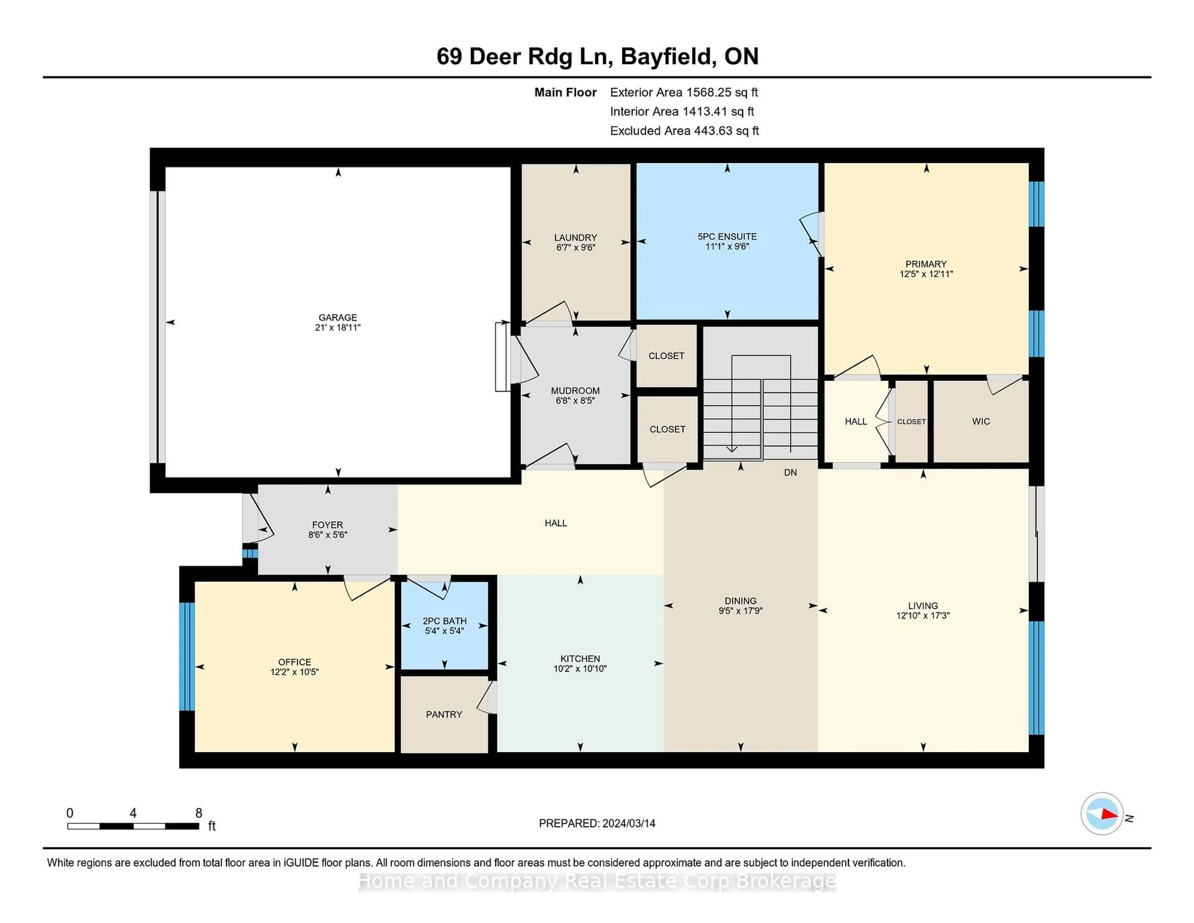 Floor plan for 54 DEER RIDGE Lane, Bluewater Ontario N0M 1G0