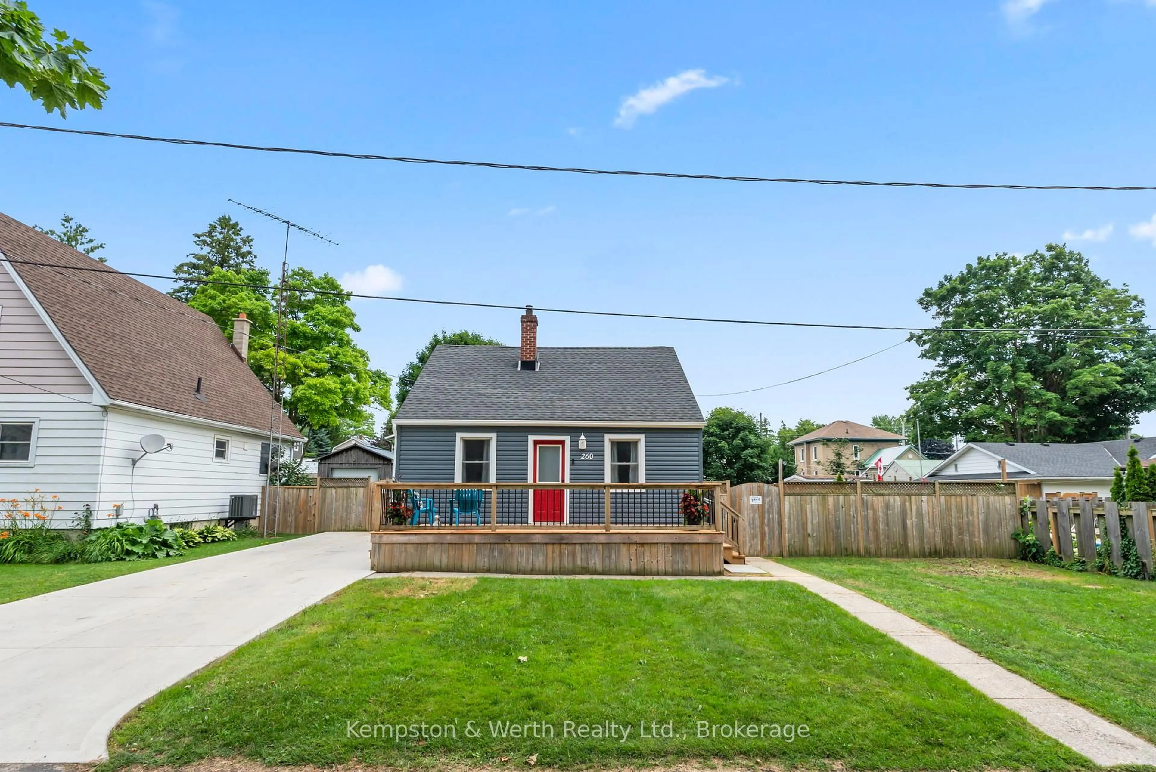 A pic from outside/outdoor area/front of a property/back of a property/a pic from drone, street for 260 Lillico Ave, North Perth Ontario N4W 2L7