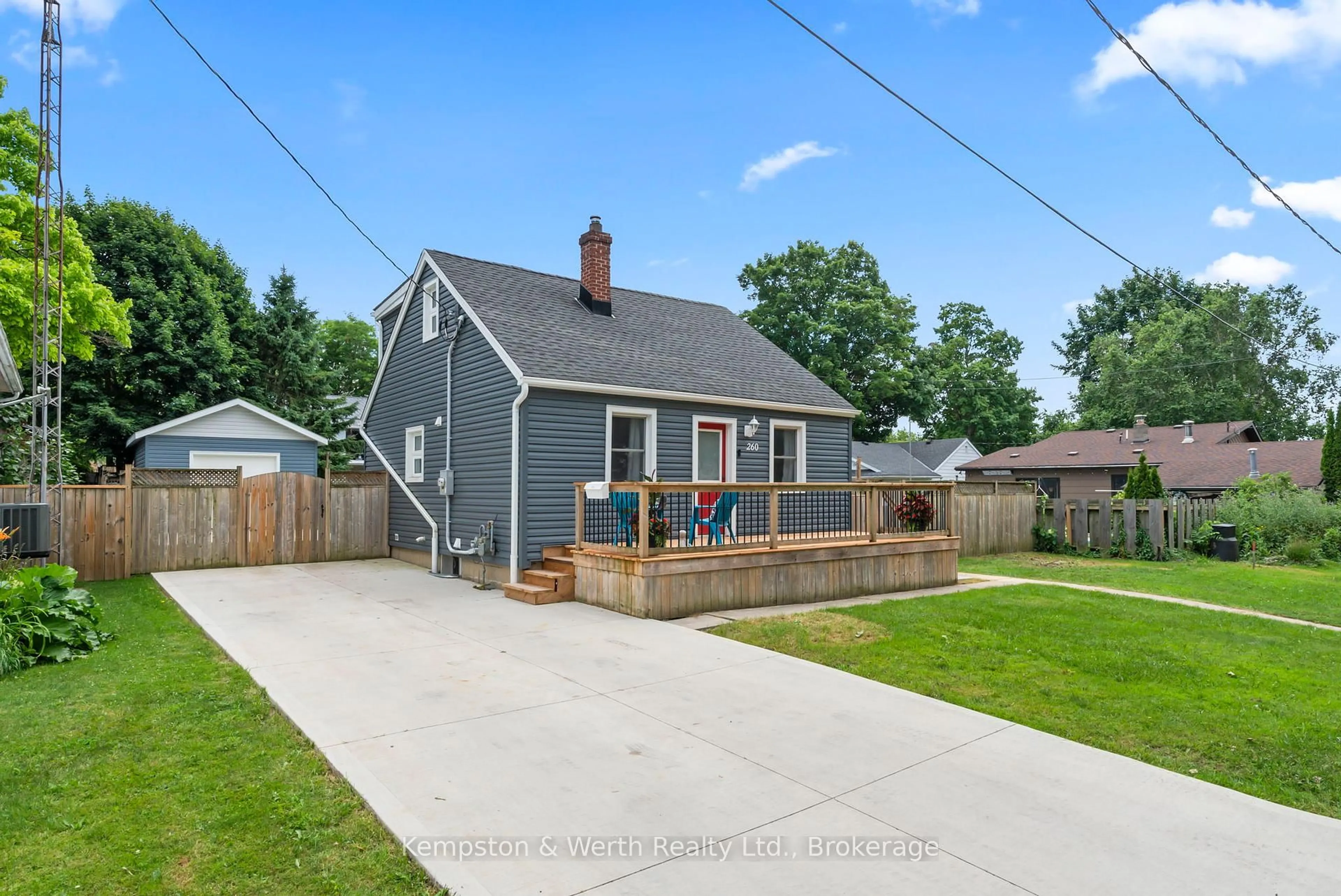 A pic from outside/outdoor area/front of a property/back of a property/a pic from drone, street for 260 Lillico Ave, North Perth Ontario N4W 2L7