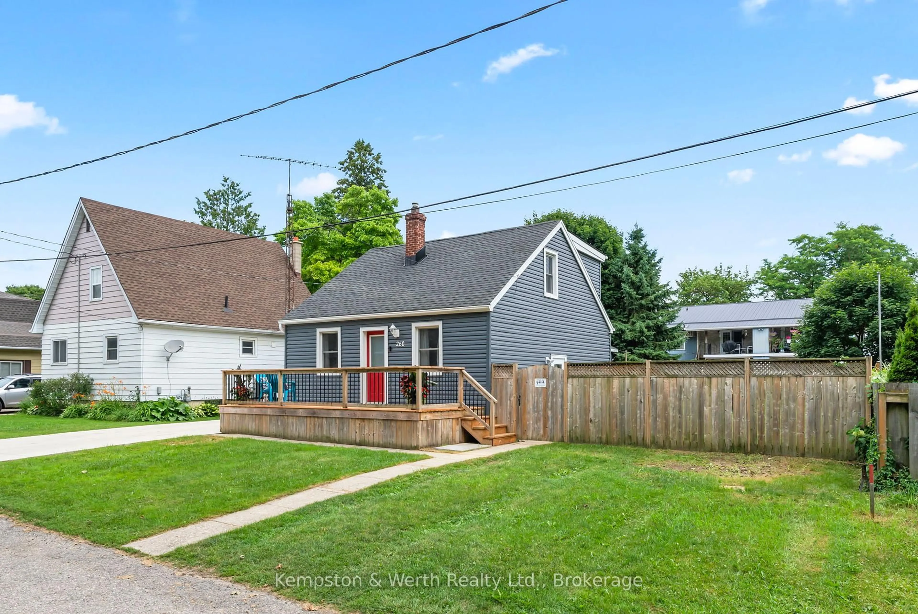 A pic from outside/outdoor area/front of a property/back of a property/a pic from drone, street for 260 Lillico Ave, North Perth Ontario N4W 2L7