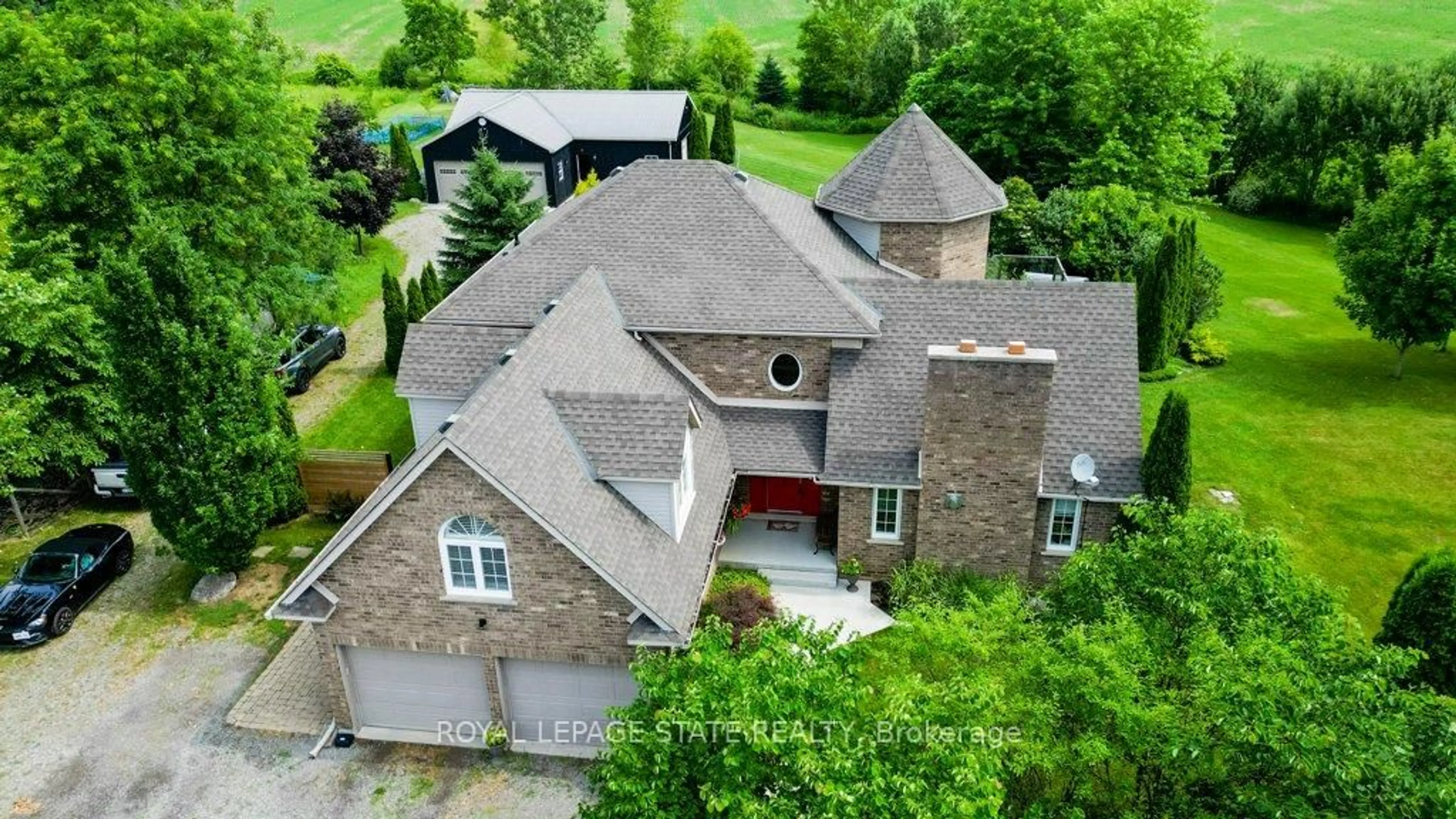 A pic from outside/outdoor area/front of a property/back of a property/a pic from drone, building for 1396 #54 Highway, Brant Ontario N3W 2G9