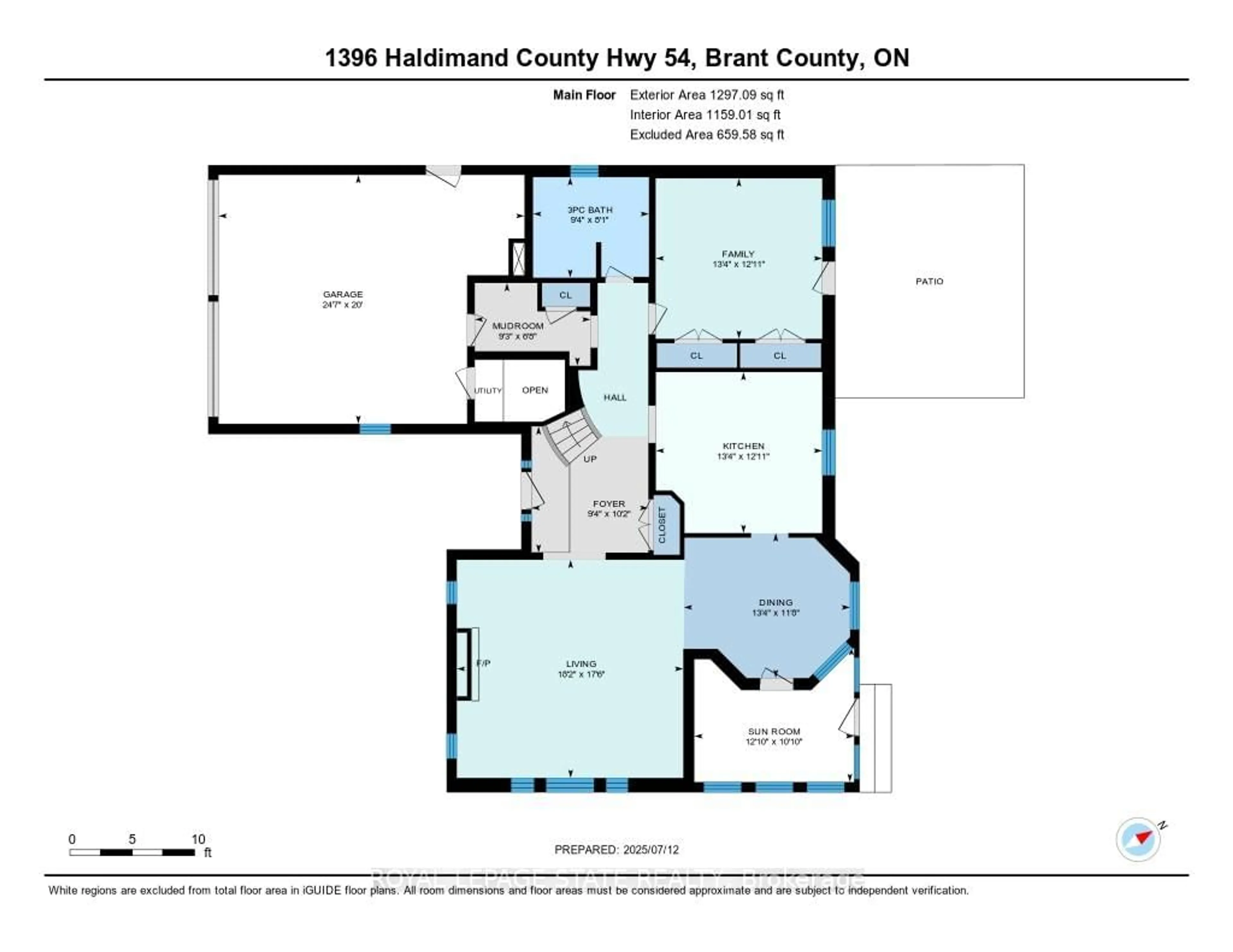 Floor plan for 1396 #54 Highway, Brant Ontario N3W 2G9