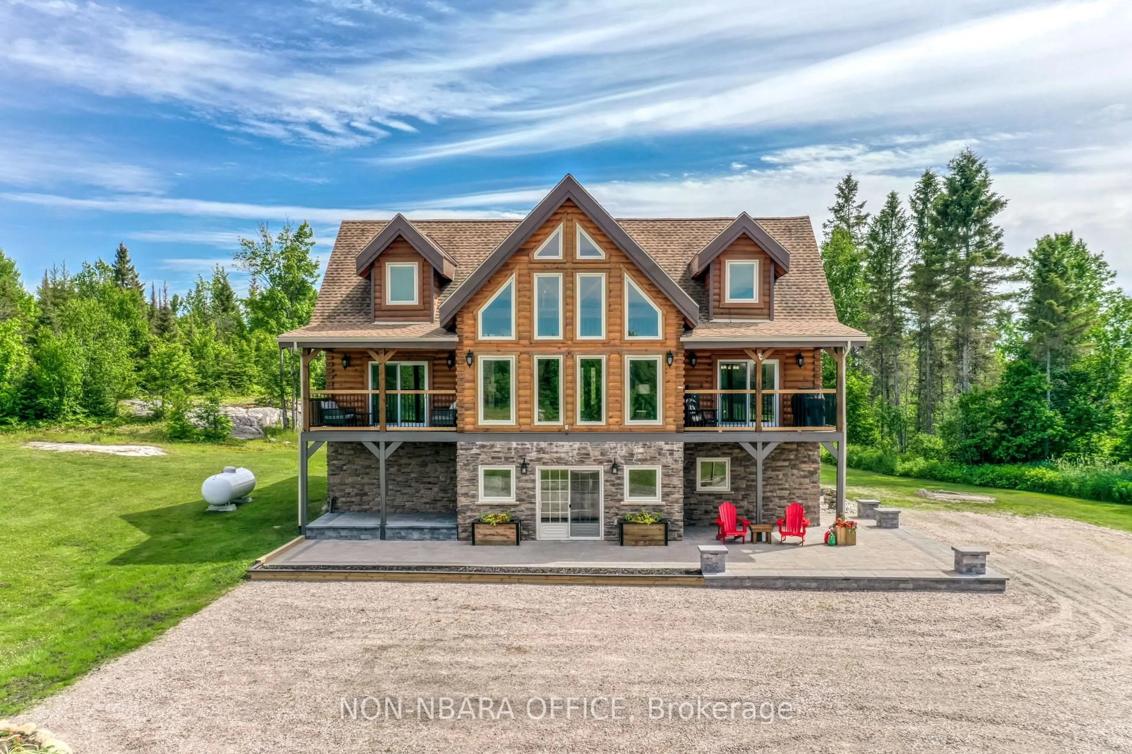 Home with brick exterior material, unknown for 338 Rabbit Trail Rd, Markstay-Warren Ontario P0H 2N0