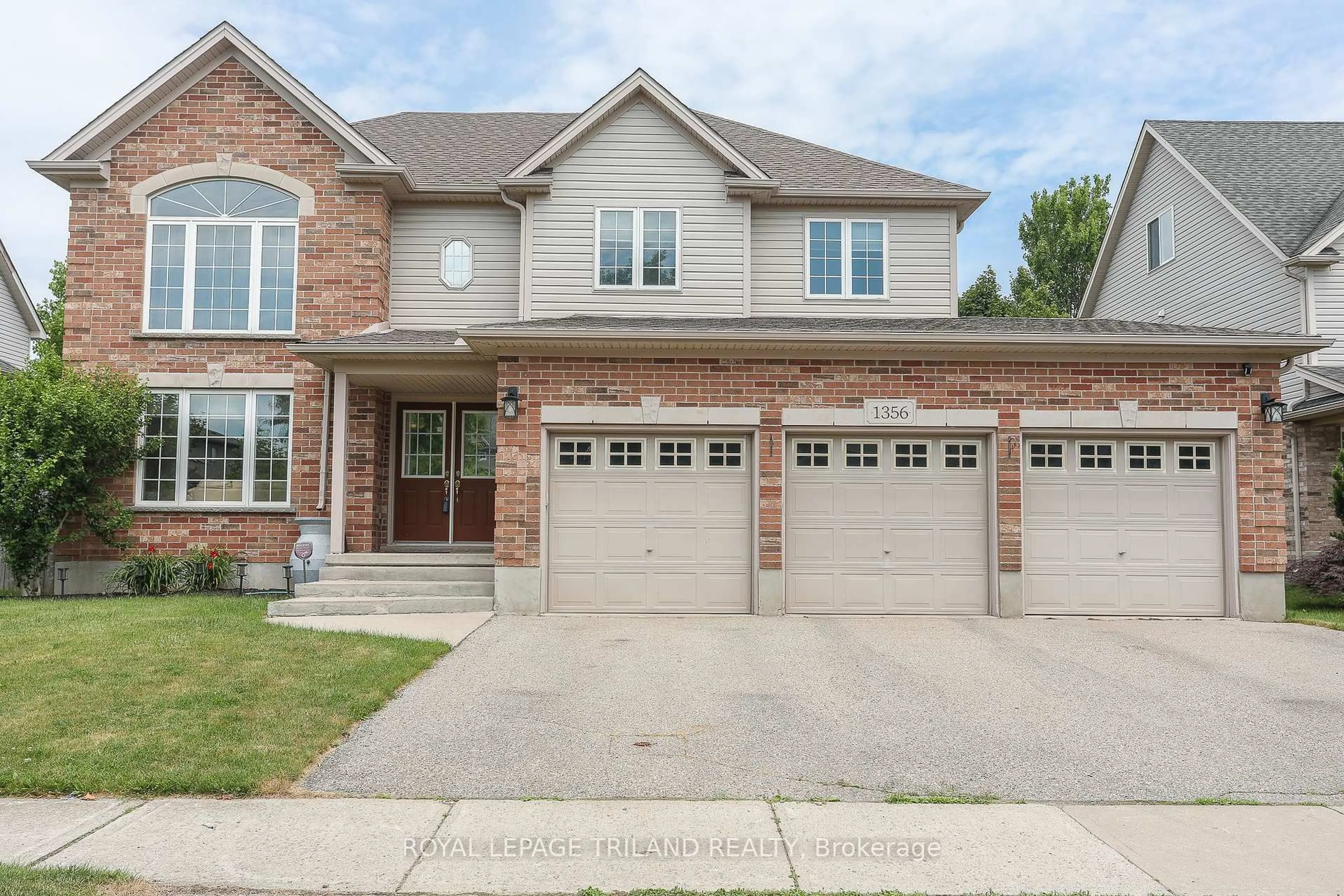 Home with brick exterior material, street for 1356 Birchwood Dr, London South Ontario N6K 4Y5