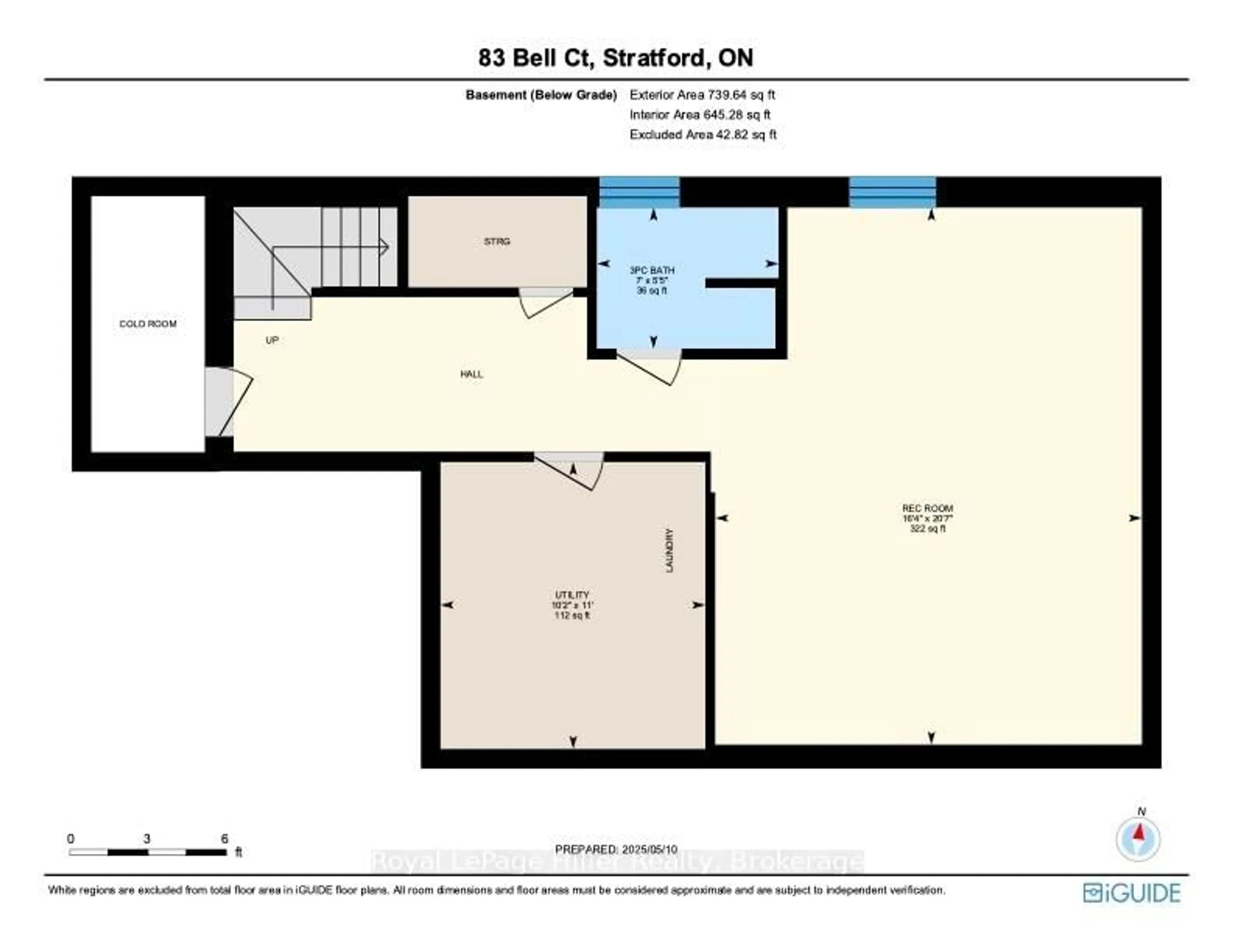 Floor plan for 83 Bell Crt, Stratford Ontario N5A 7W8