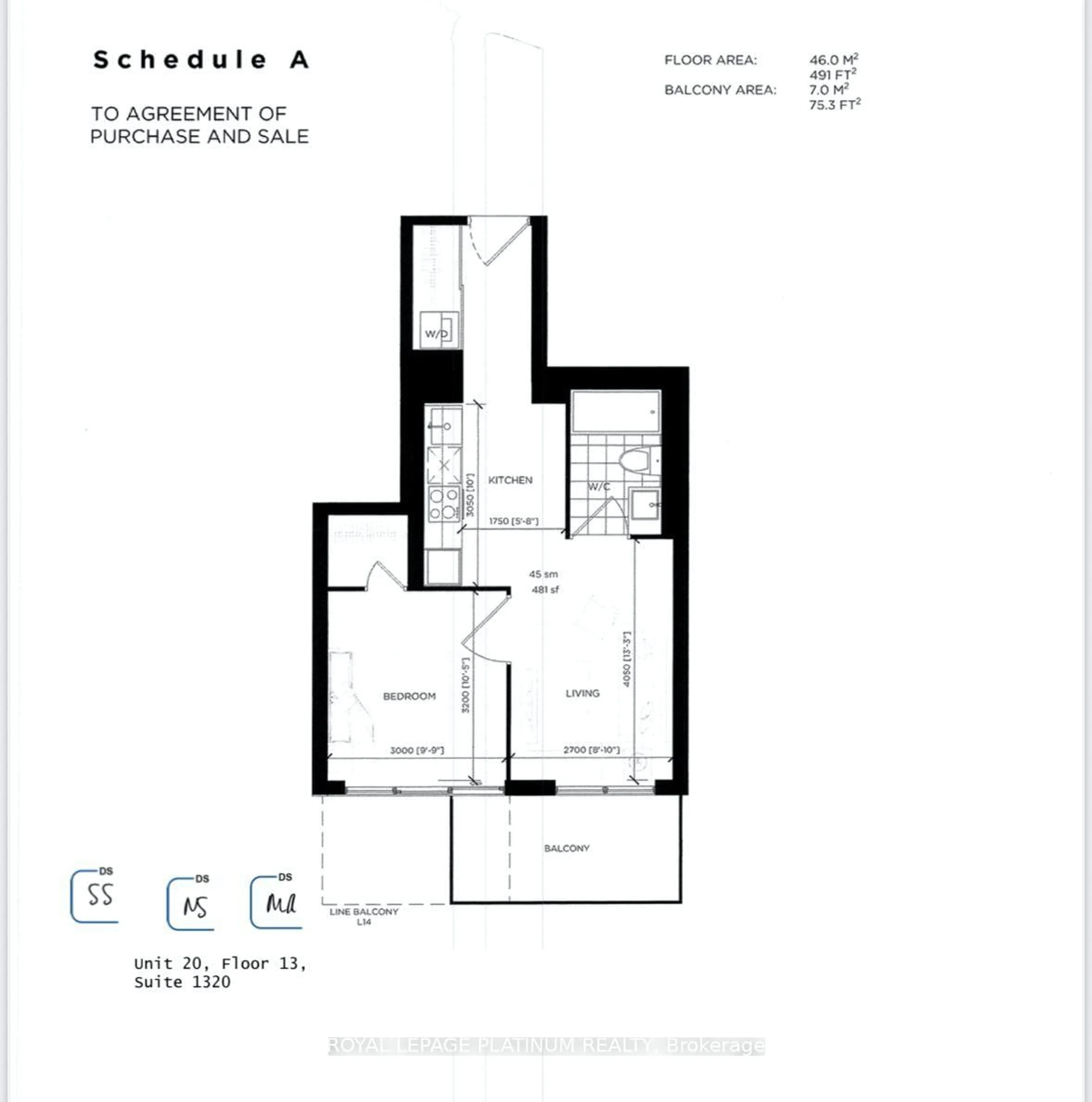 Floor plan for 2782 Barton St #1319, Hamilton Ontario L8E 0L3