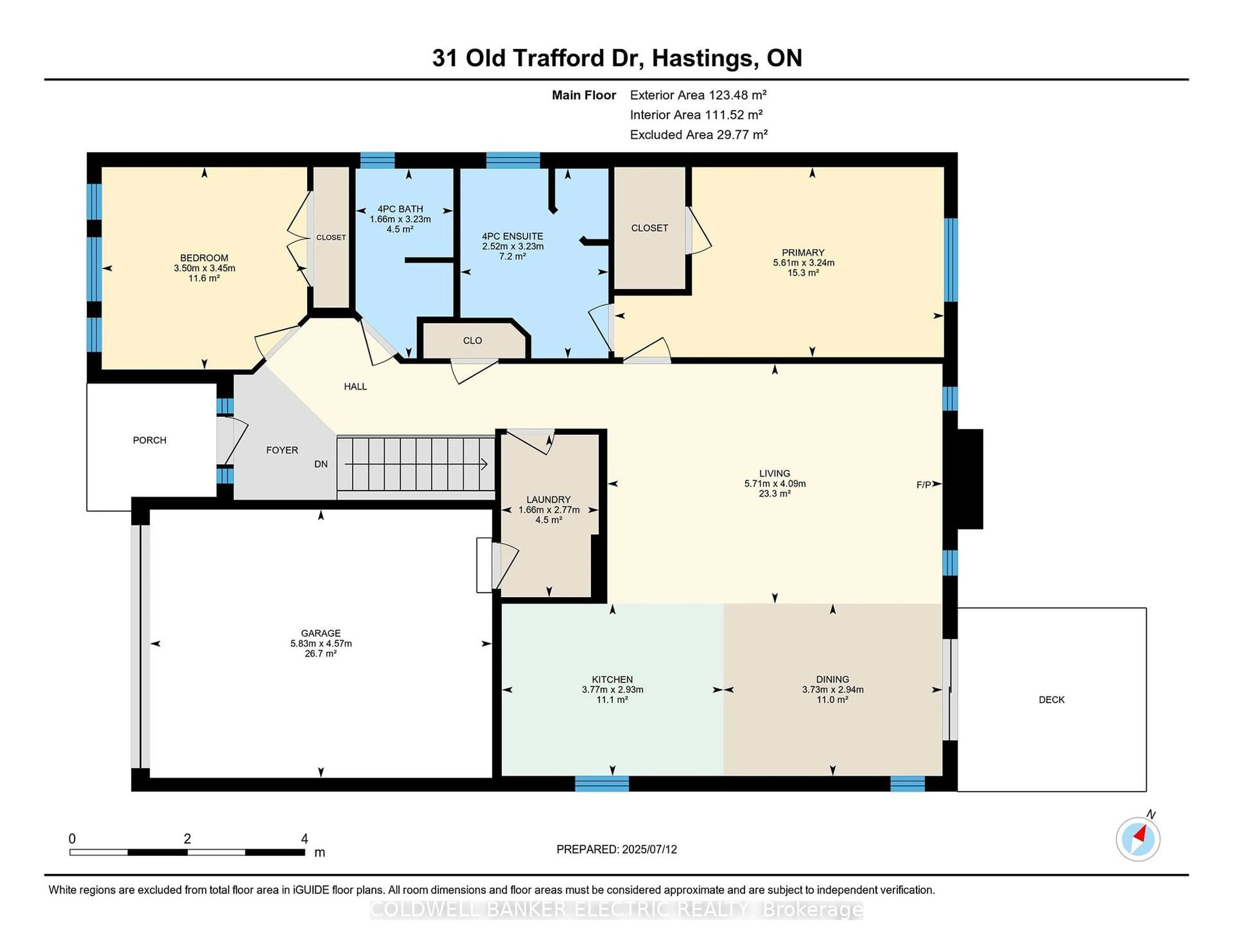 Floor plan for 31 Old Trafford Dr, Trent Hills Ontario K0L 1Y0