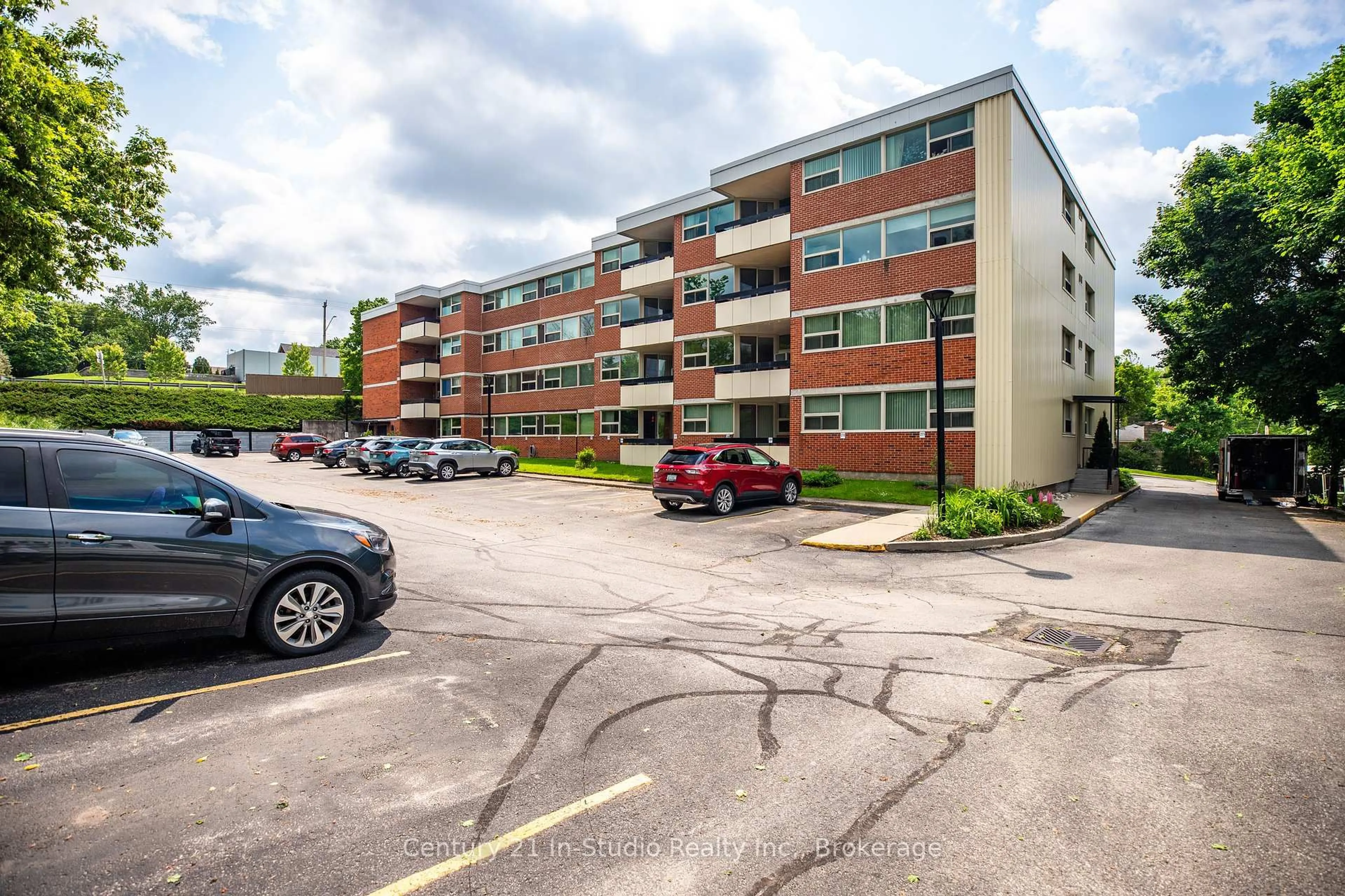 A pic from outside/outdoor area/front of a property/back of a property/a pic from drone, street for 860 9th St #205, Owen Sound Ontario N4K 1R2