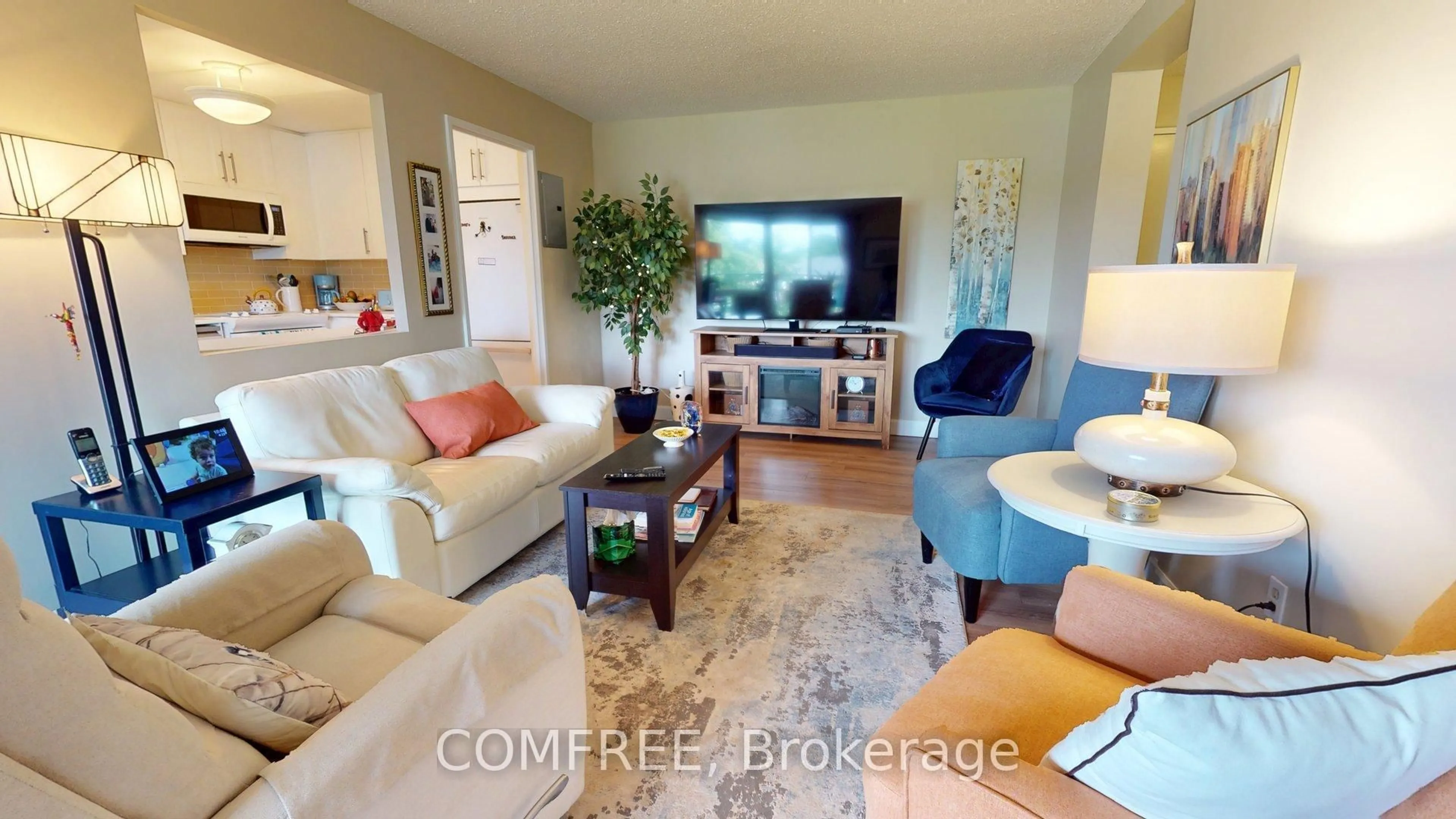 Living room with furniture, unknown for 1485 Baseline Rd #302, Ottawa Ontario K2C 3L8