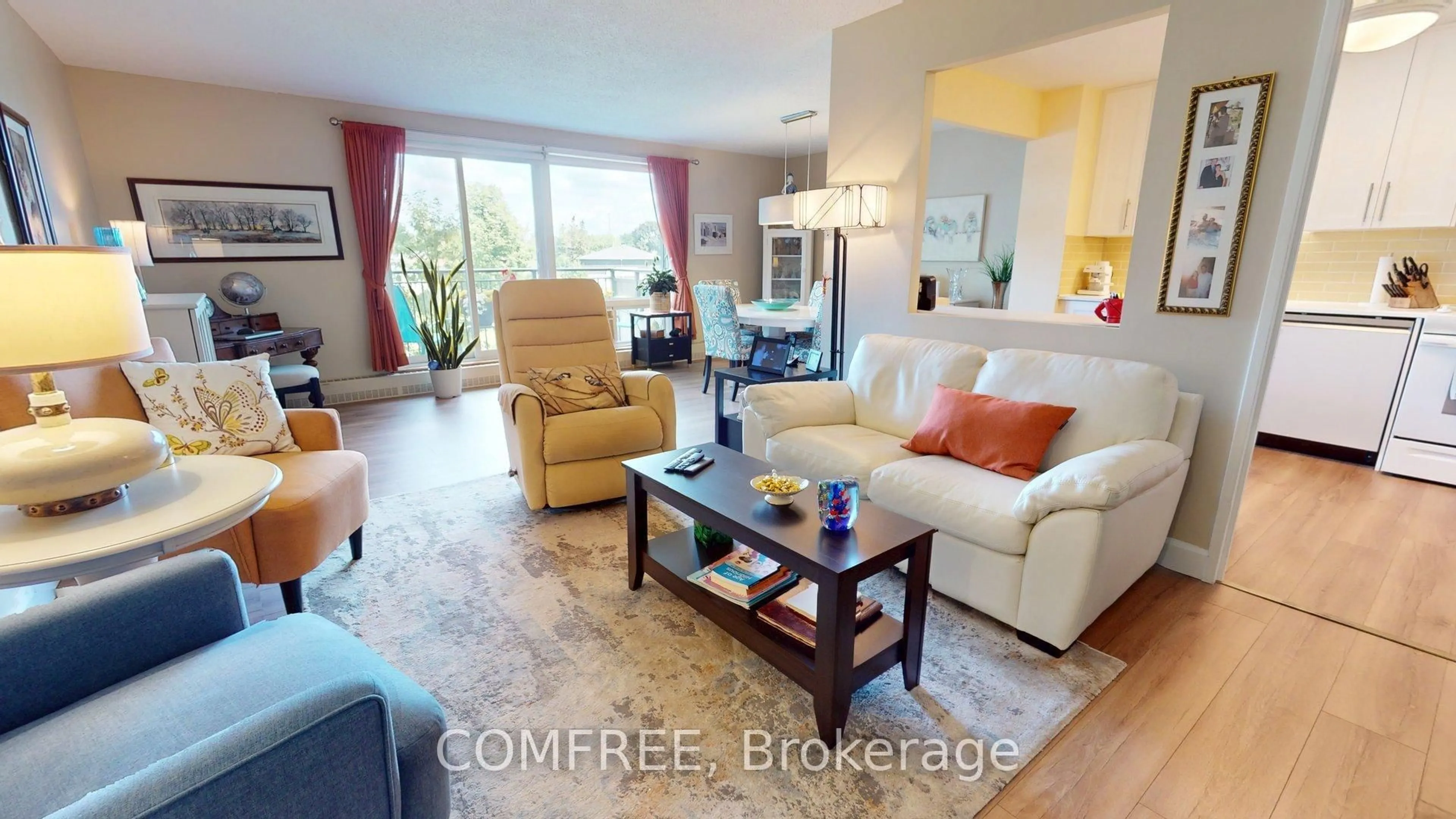 Living room with furniture, unknown for 1485 Baseline Rd #302, Ottawa Ontario K2C 3L8
