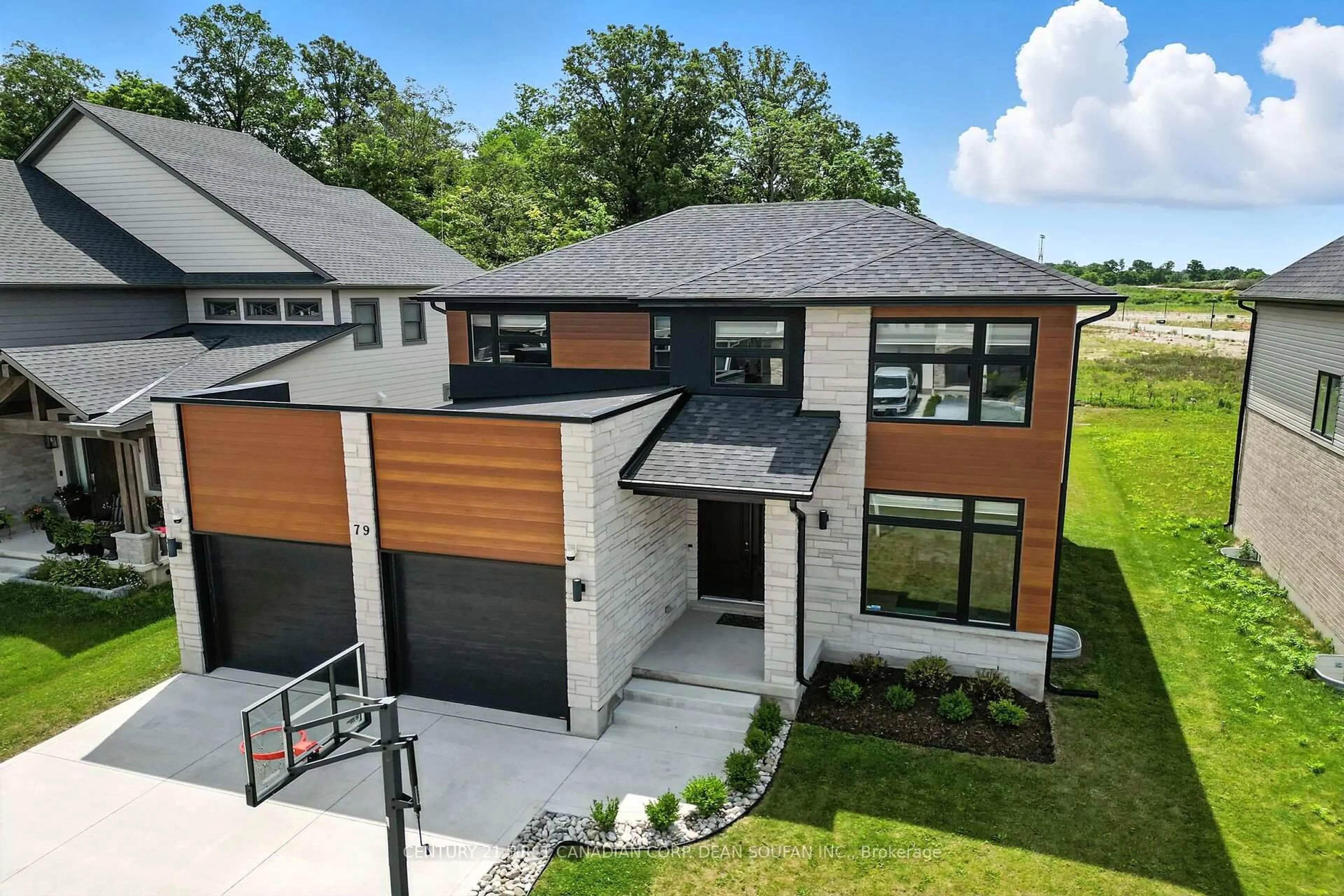 Home with brick exterior material, street for 79 OPTIMIST Dr, Southwold Ontario N5P 0G3