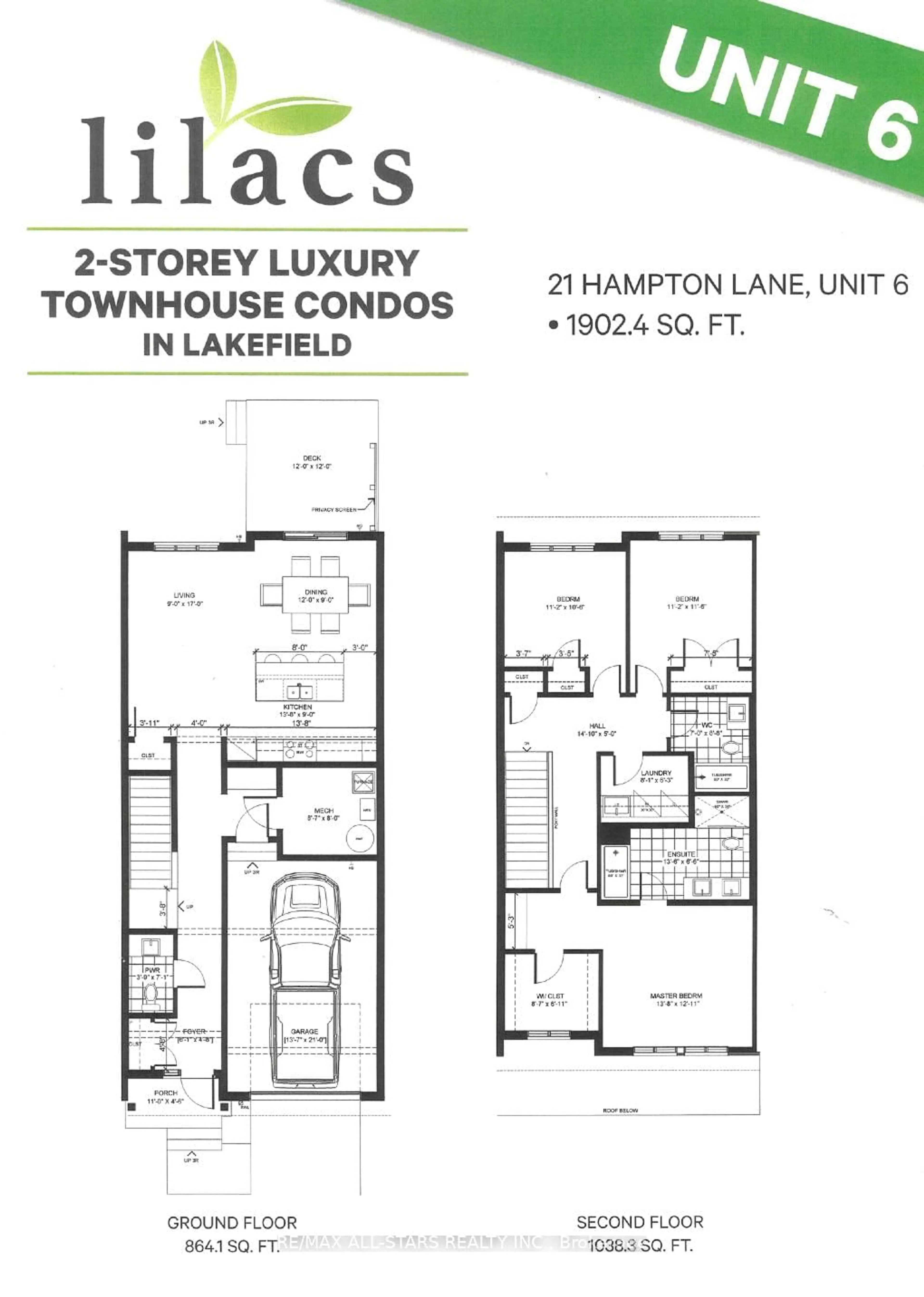 Floor plan for 21 Hampton Lane #6, Selwyn Ontario K0L 2H0
