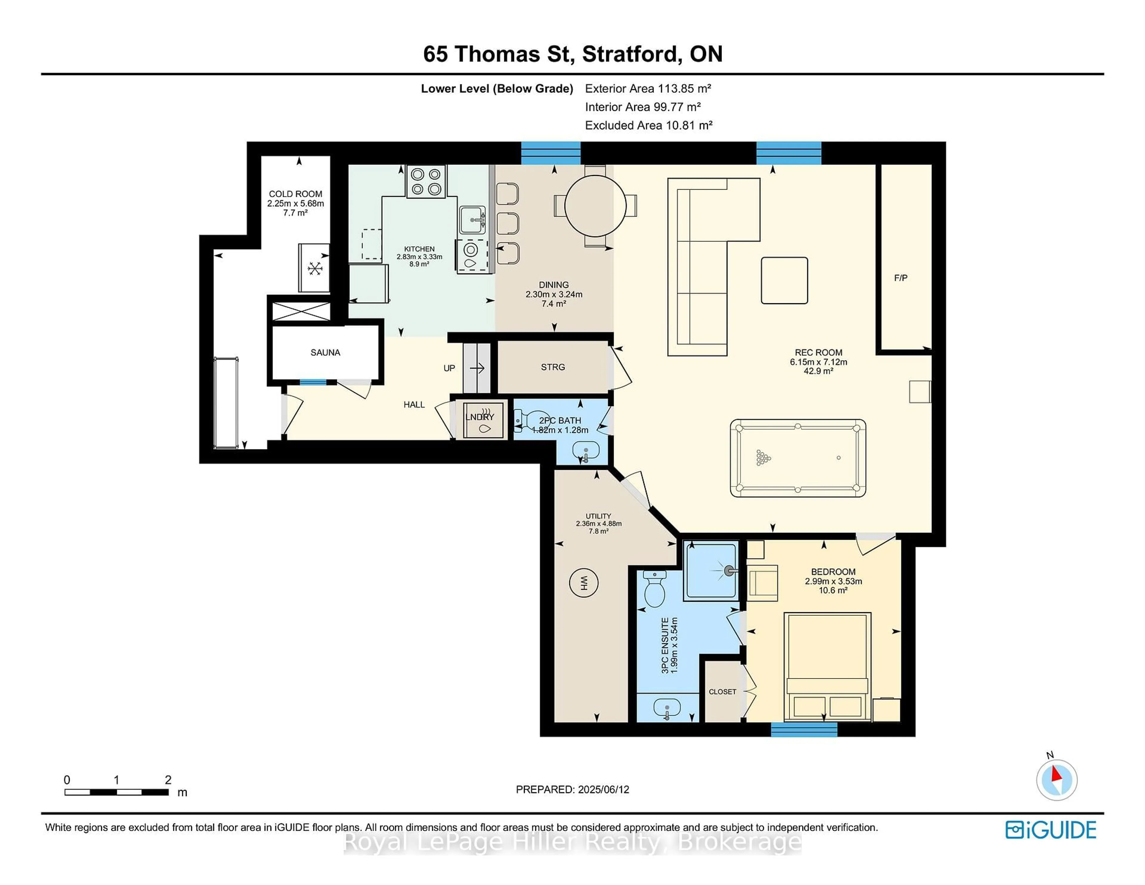 Floor plan for 65 Thomas St, Stratford Ontario N5A 0B9