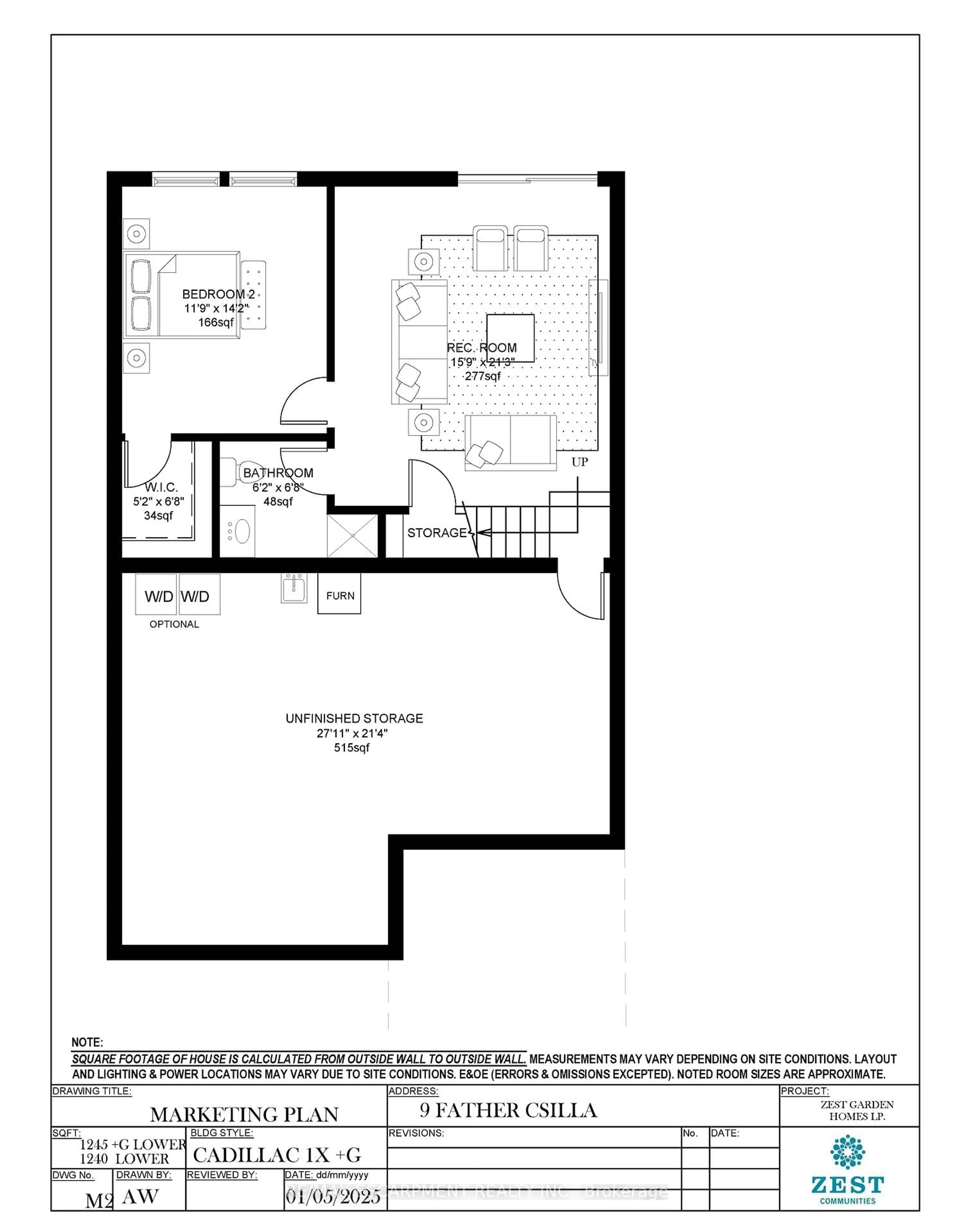 Floor plan for 9 Father Csilla Terr, Hamilton Ontario L9B 2L9