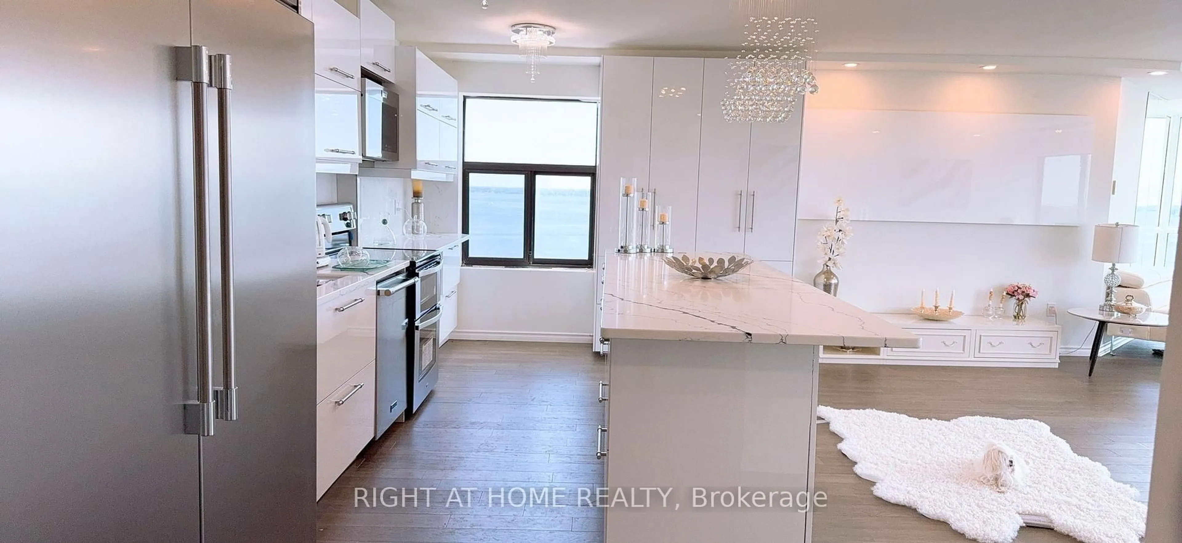 Open concept kitchen, ceramic/tile floor for 185 ONTARIO St #1301, Kingston Ontario K7L 2Y7