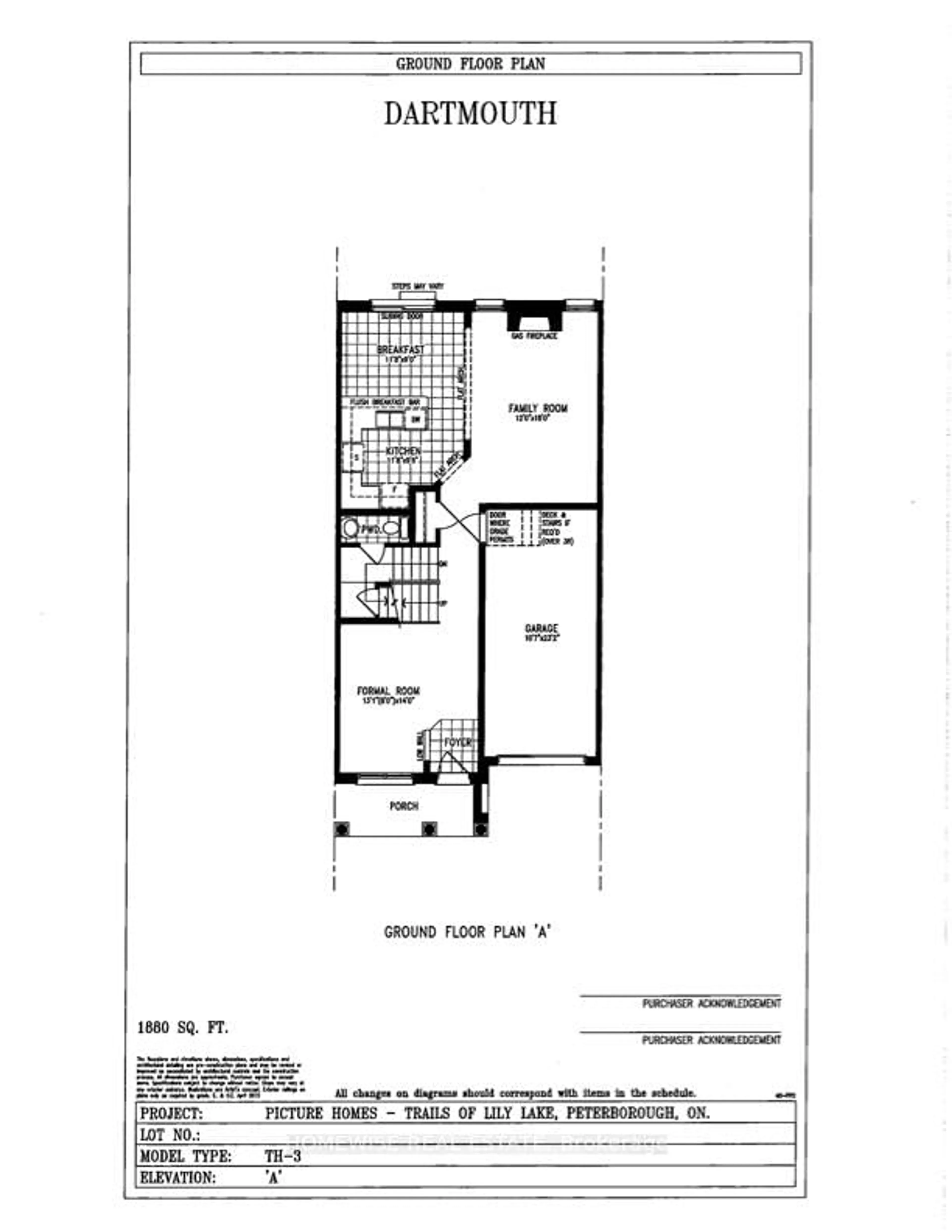 Floor plan for 700 Latimer Way, Peterborough North Ontario K9K 0H4