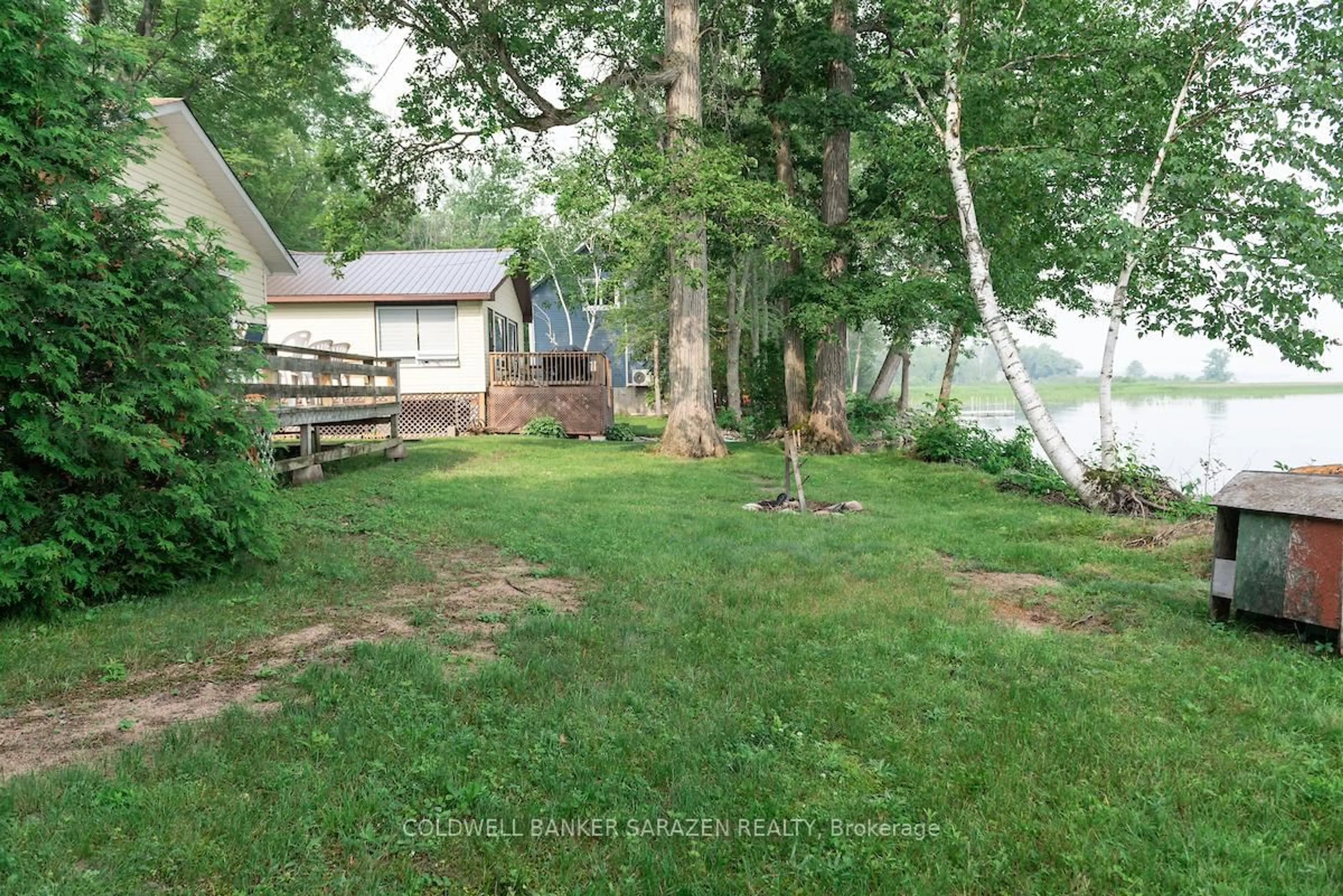 A pic from outside/outdoor area/front of a property/back of a property/a pic from drone, water/lake/river/ocean view for 351 Leavoy Lane, Renfrew Ontario K7V 3Z8